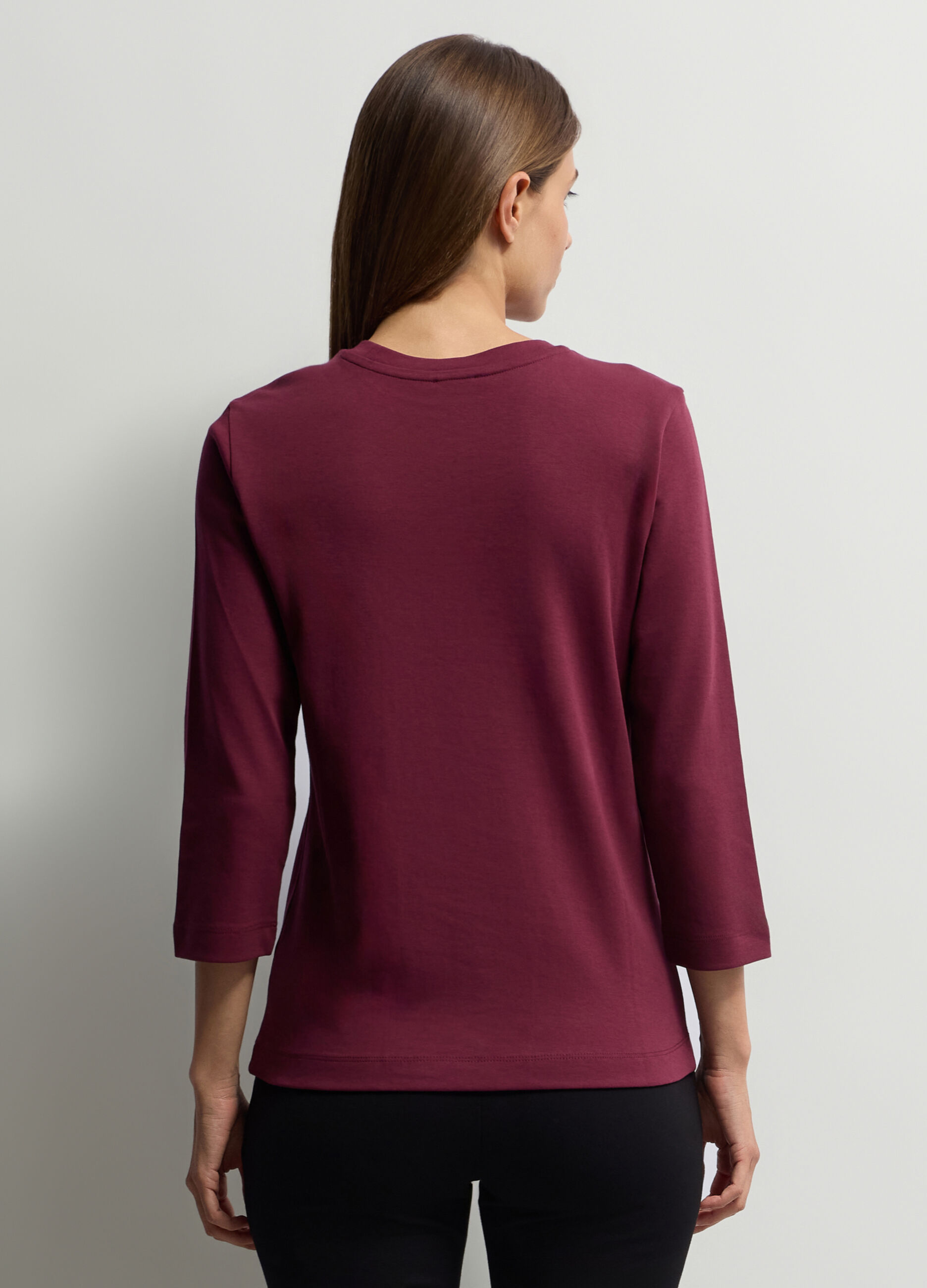 T-shirt girocollo donna_1