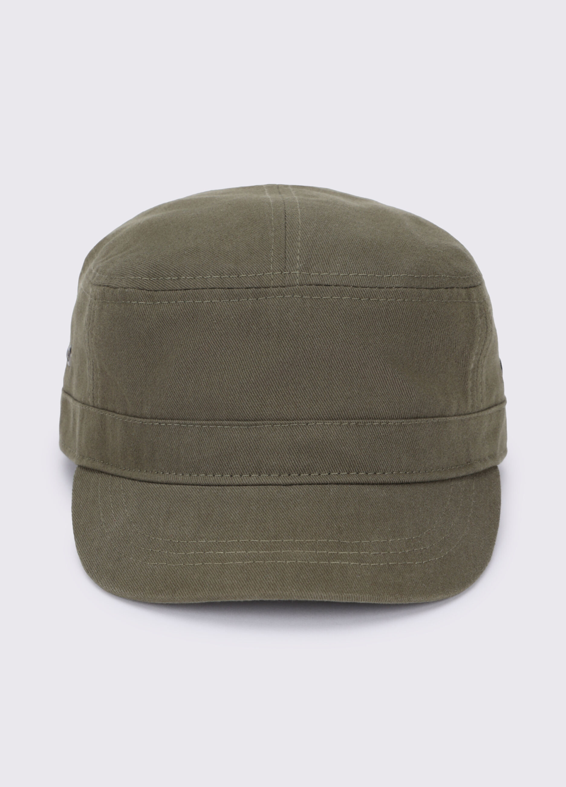 Cappello piatto con visiera in cotone uomo_0