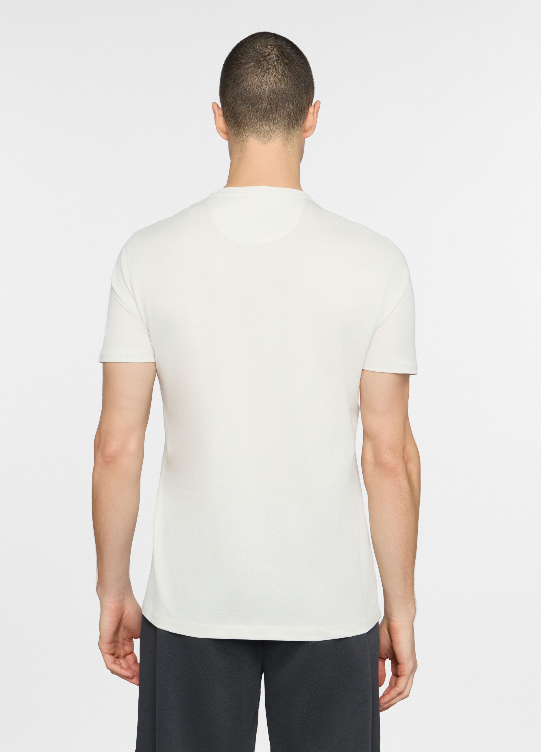 T-shirt girocollo in jersey di cotone uomo_2