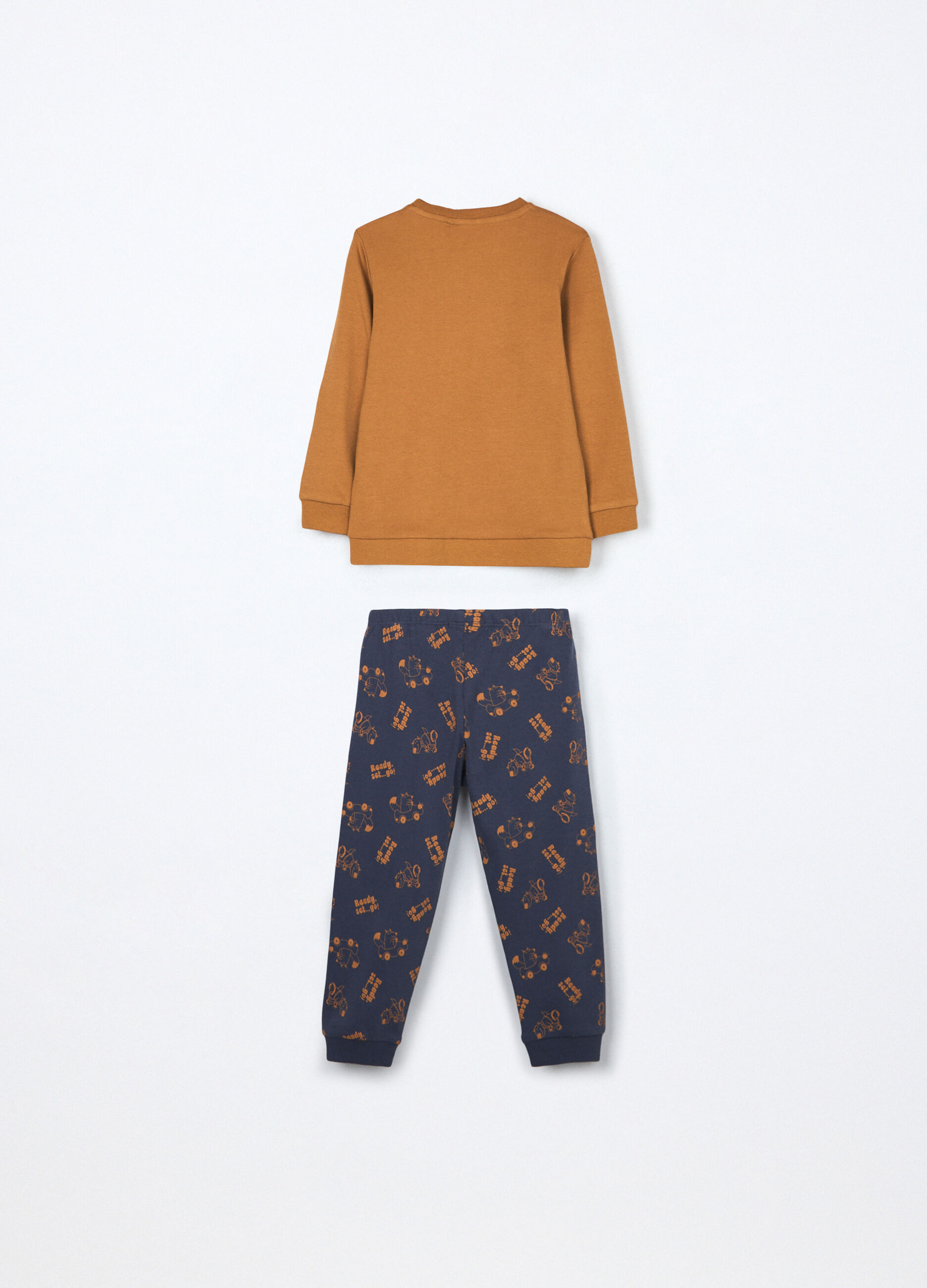 Set pigiama in interlock di puro cotone neonato_1