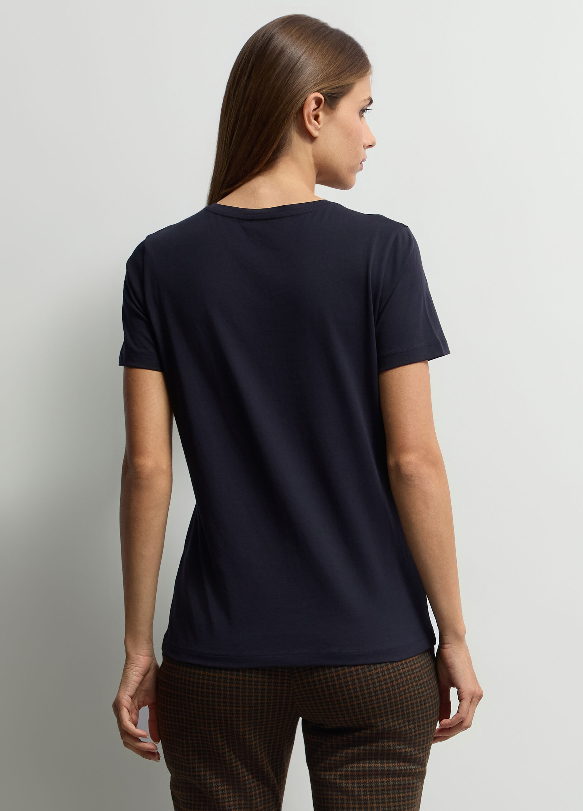 T-shirt girocollo donna_1