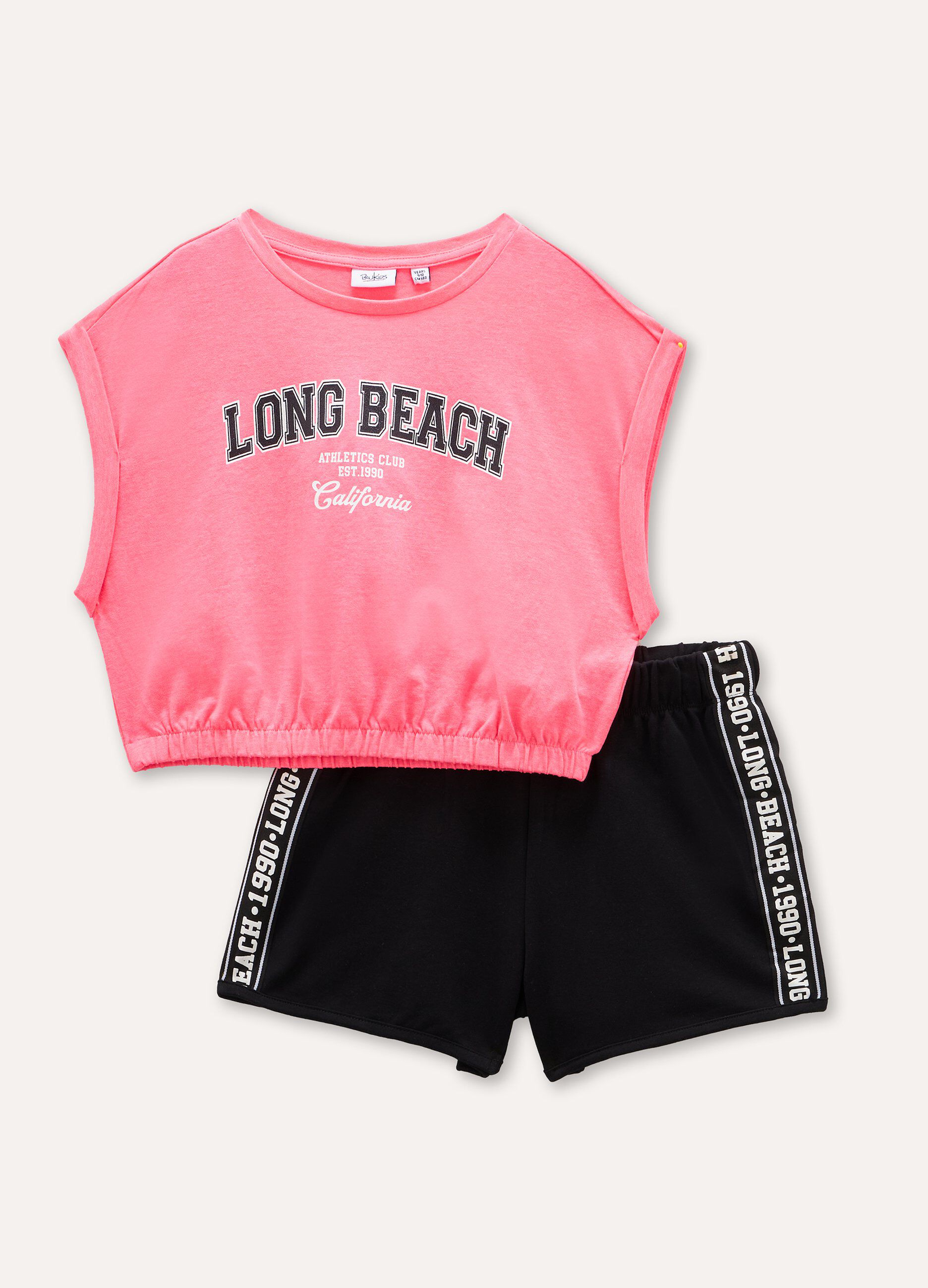 Jogging set in cotone stretch ragazza_0