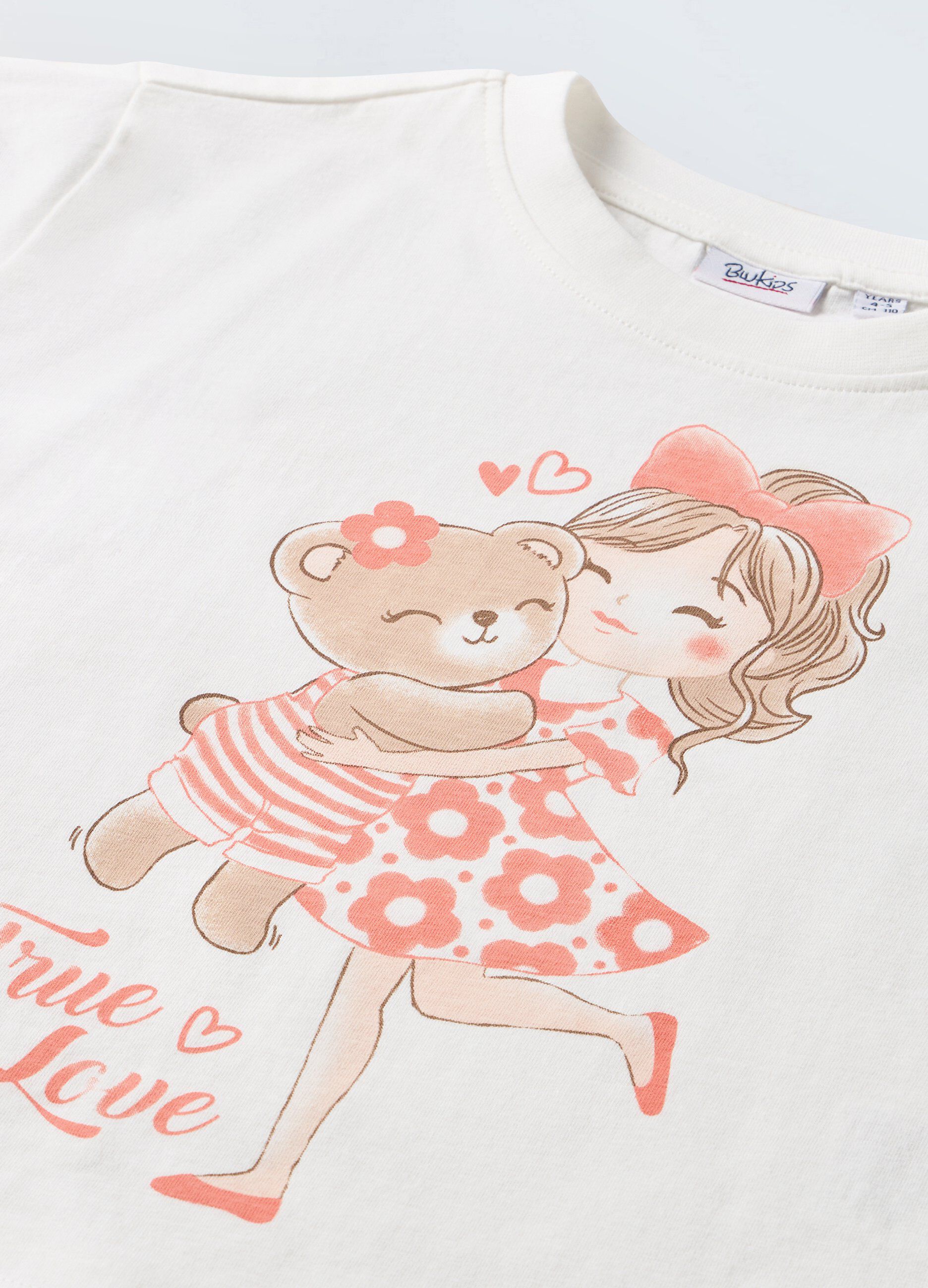 T-shirt in puro cotone bambina