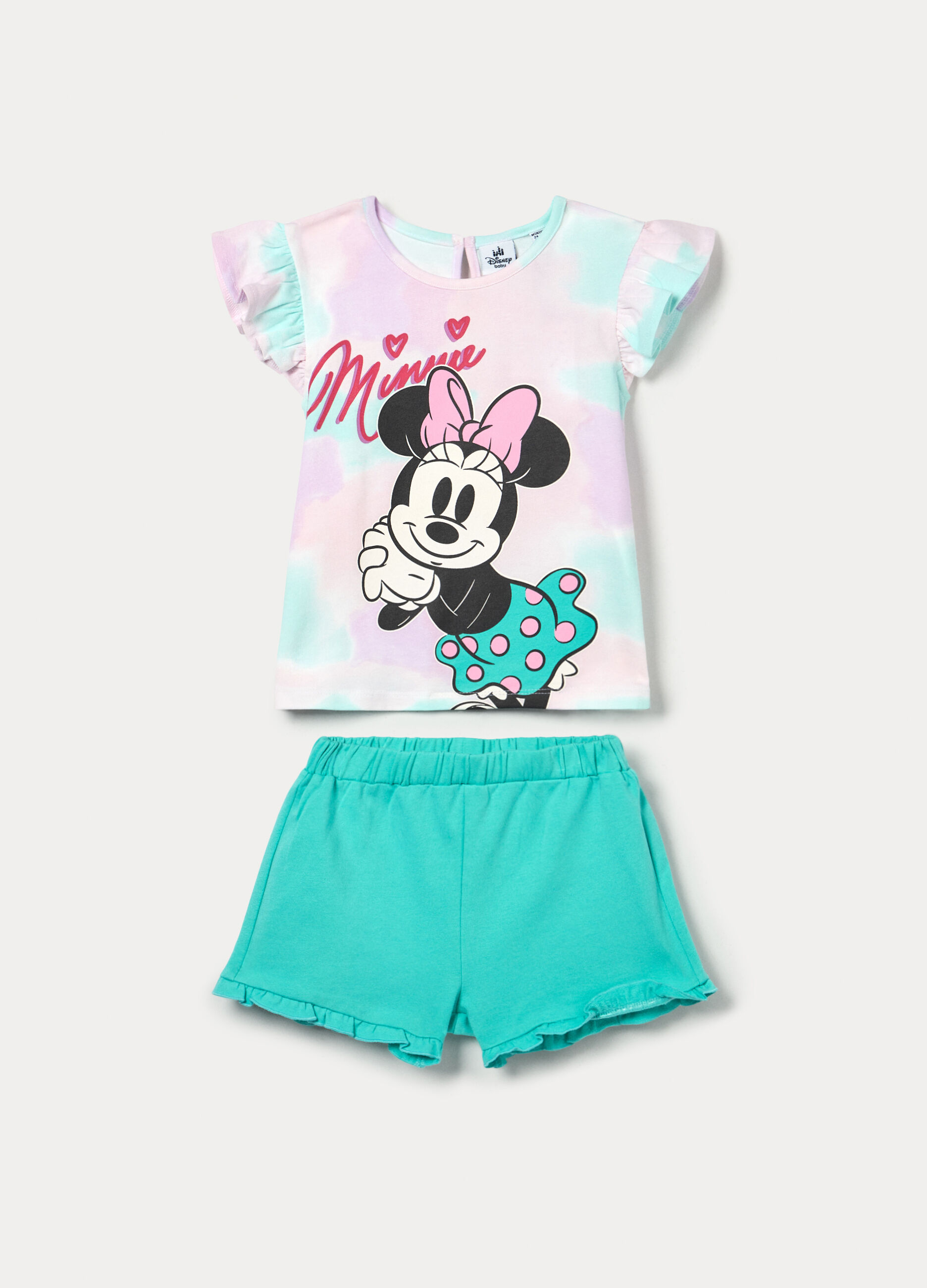 Jogging set Disney in jersey di cotone stretch bimba_0