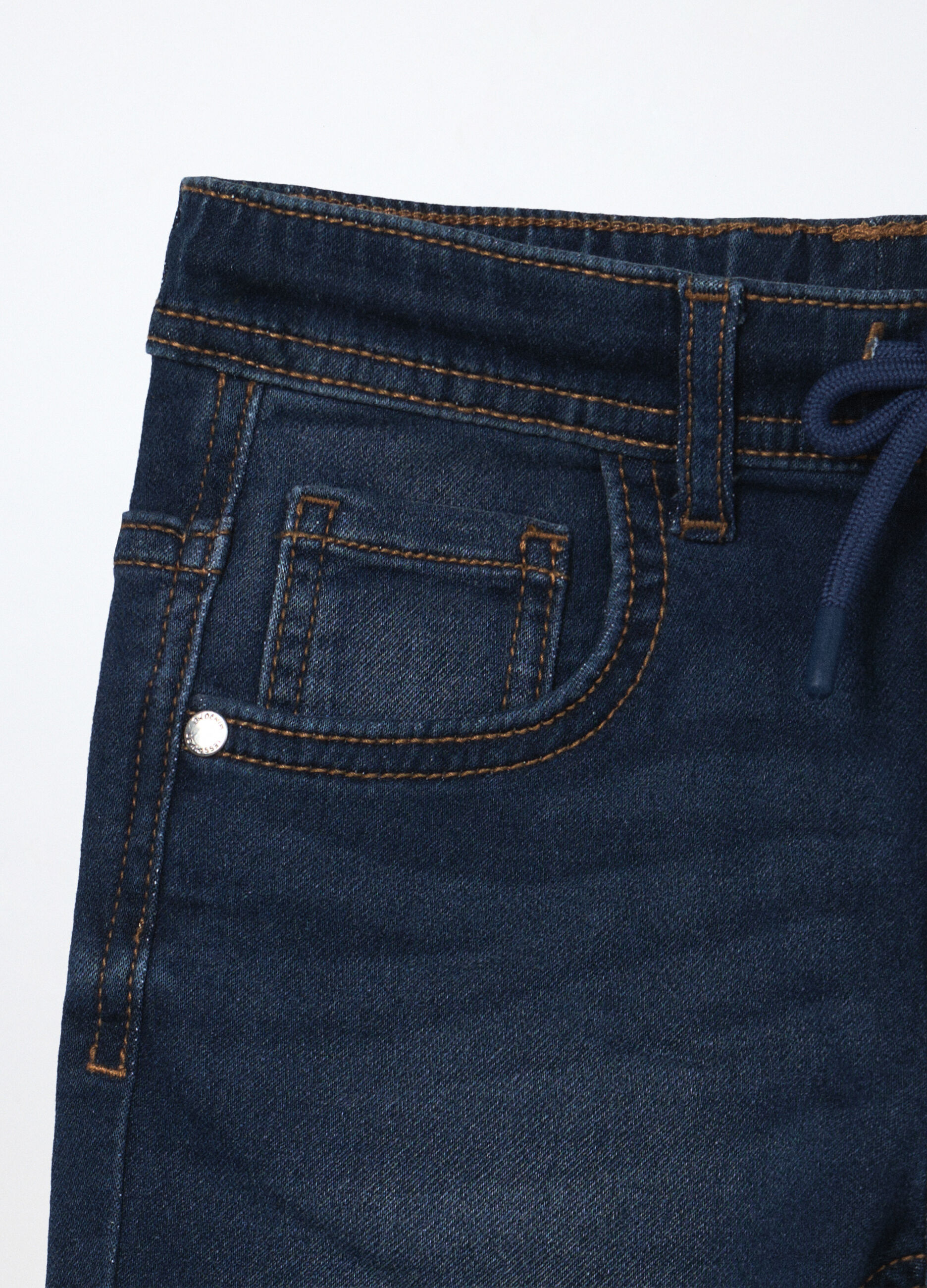 Jogger in denim misto cotone bambino_2