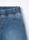 Pantaloni wide leg in denim di puro cotone bambina_2