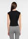 Canotta girocollo in costina stretch donna_1