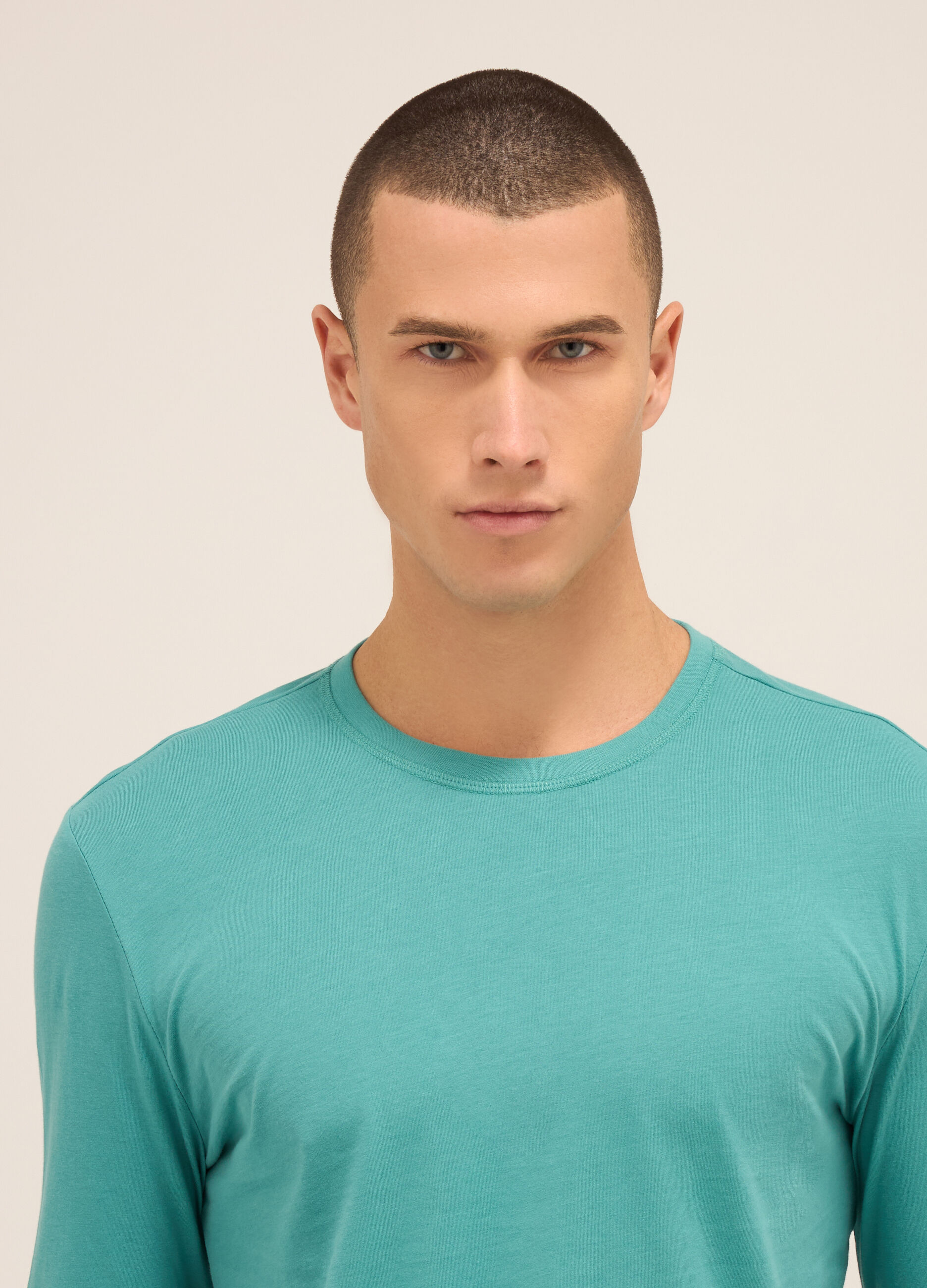 T-shirt pigiama a maniche lunghe in cotone uomo_2