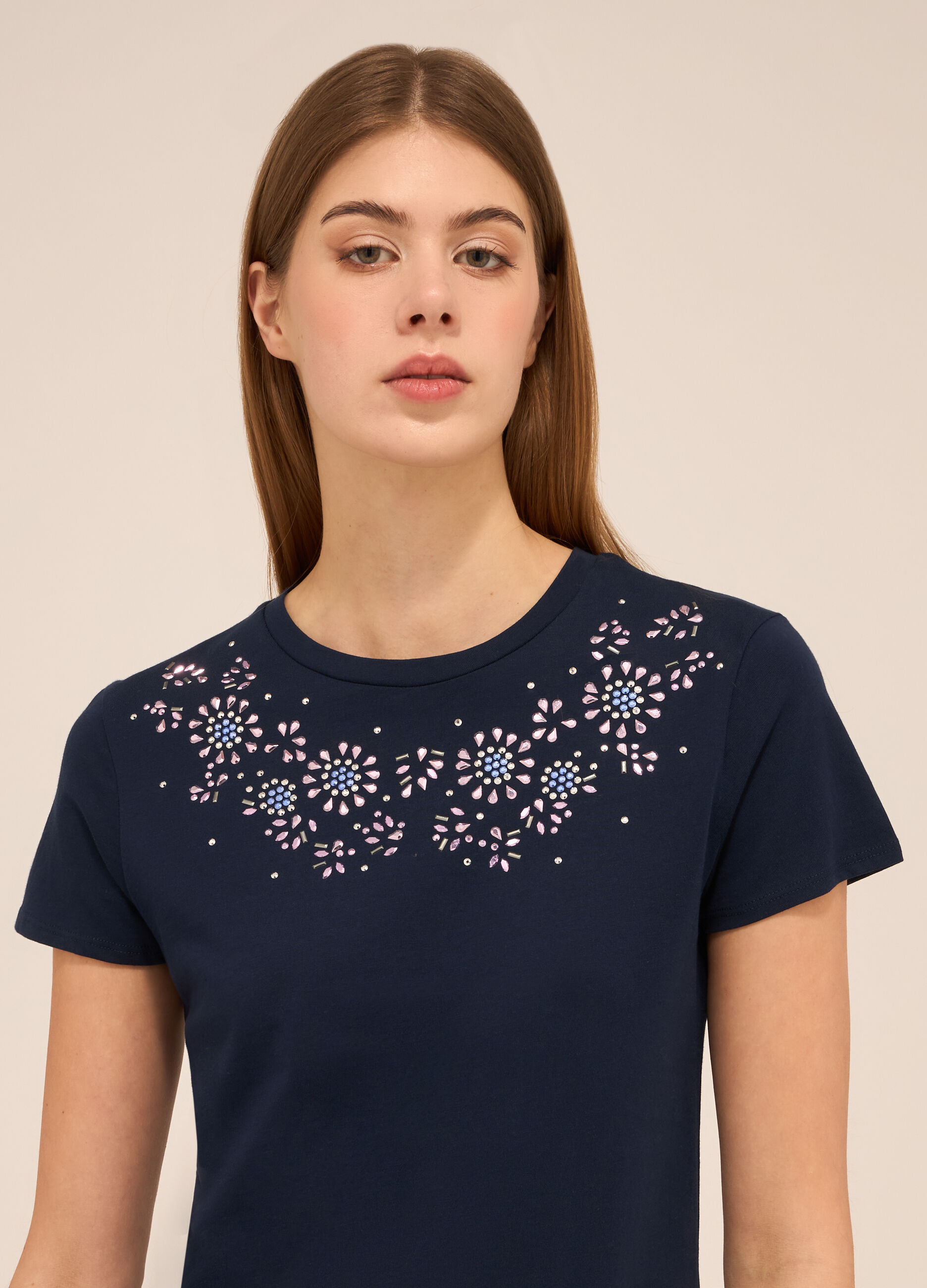 T-shirt in puro cotone donna_2