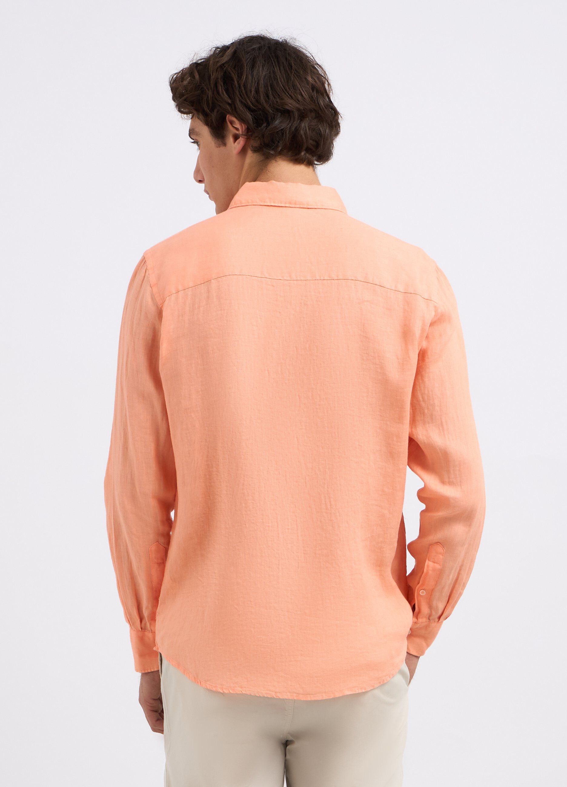 Camicia in puro lino uomo_1