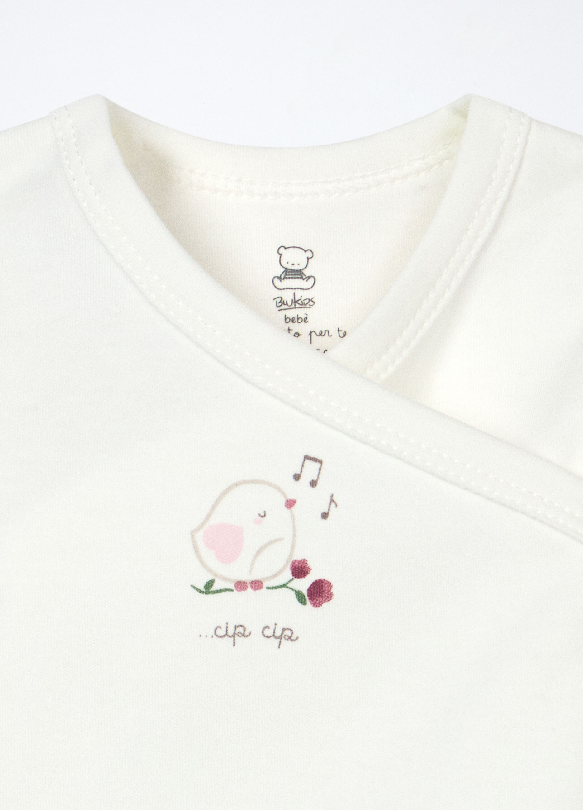 Pack 2 body incrociati in interlock di puro cotone neonata_2