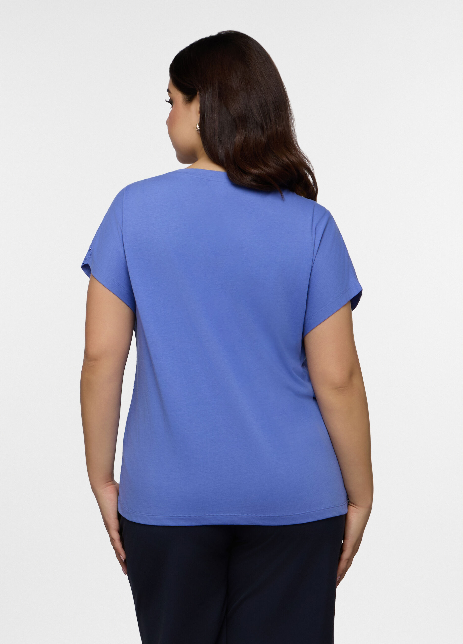 T-shirt girocollo donna curvy_1