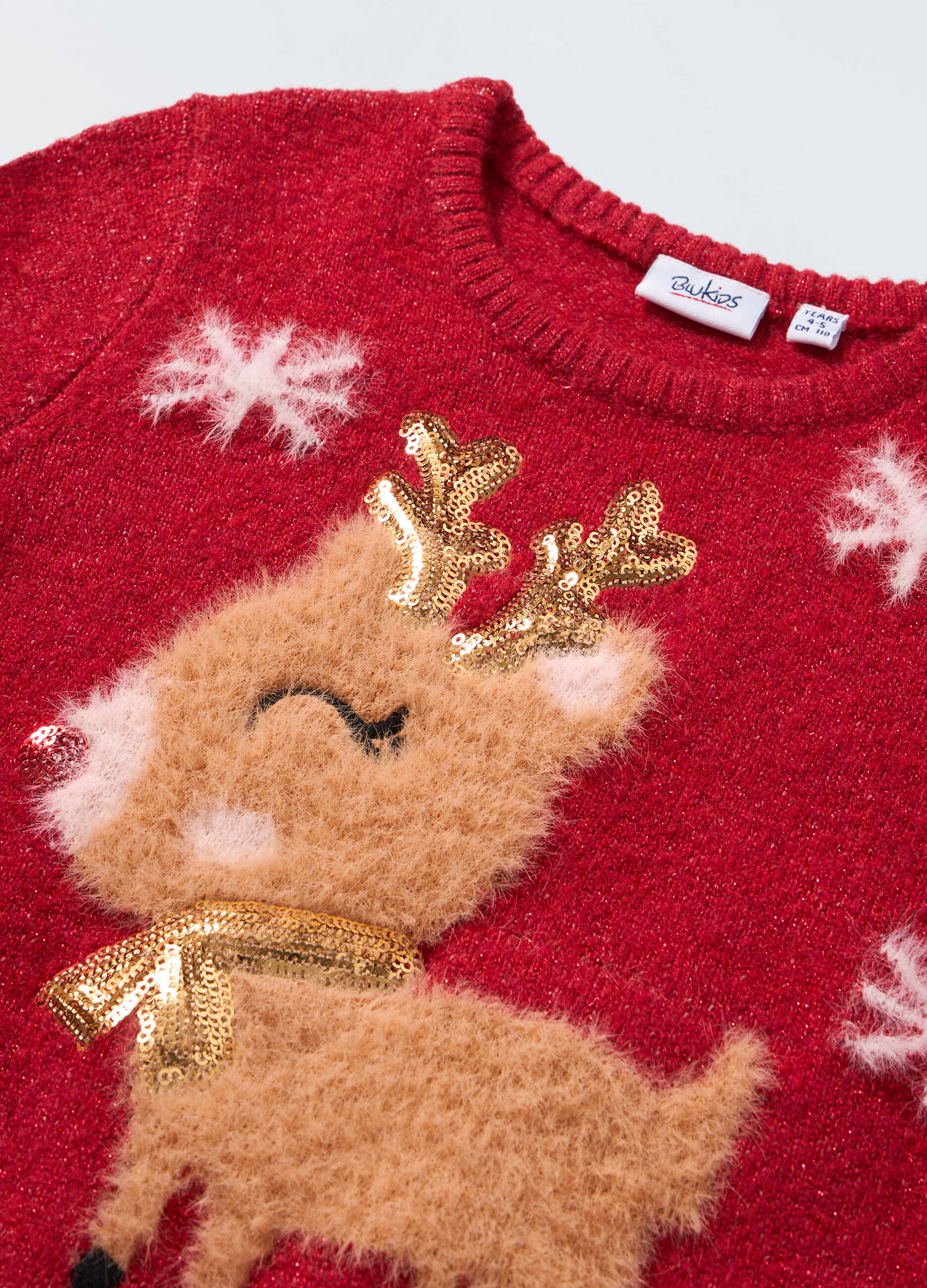 Girocollo tricot Natale bambina_1