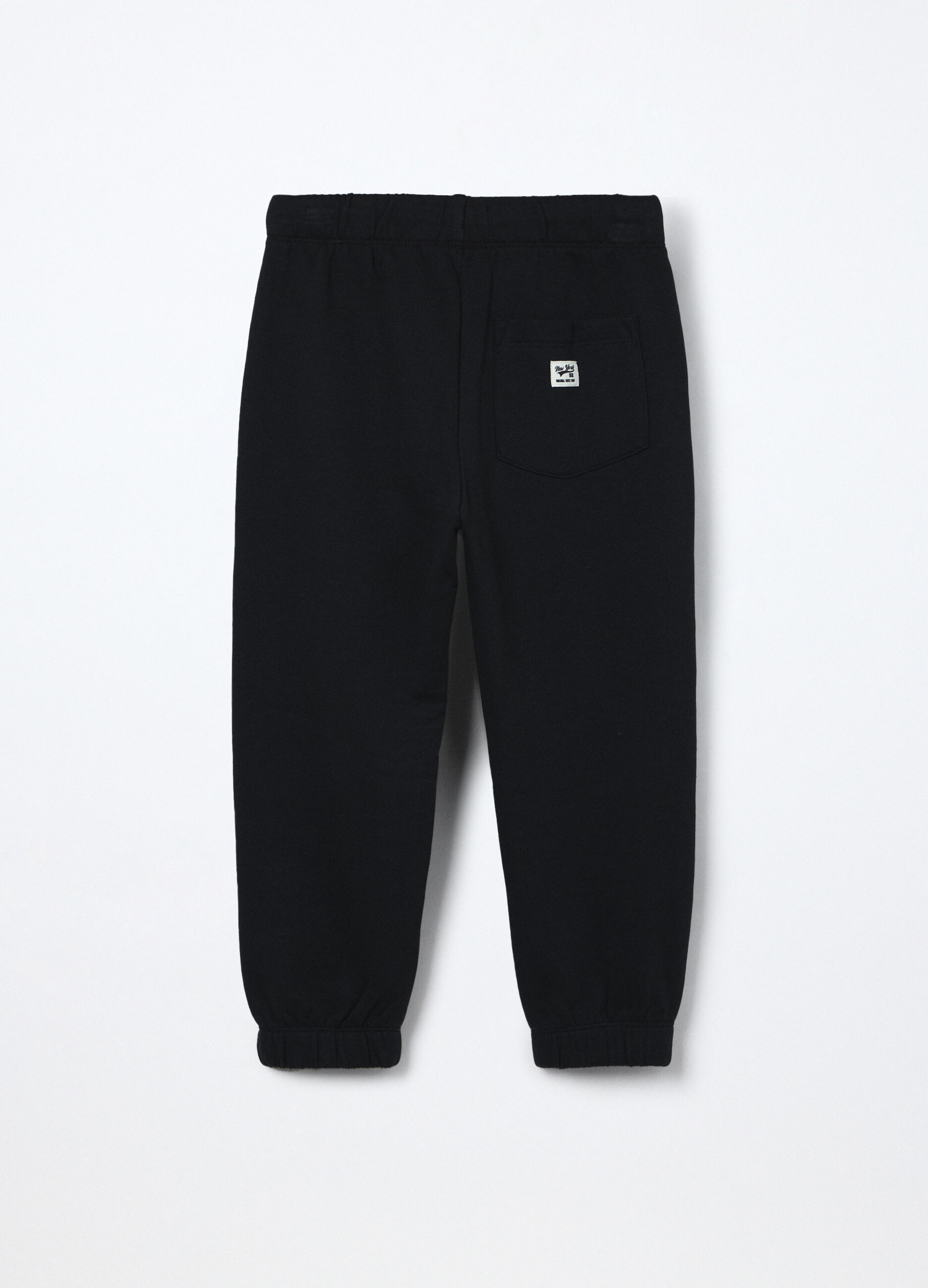 Jogger in puro cotone fleece bambino_1