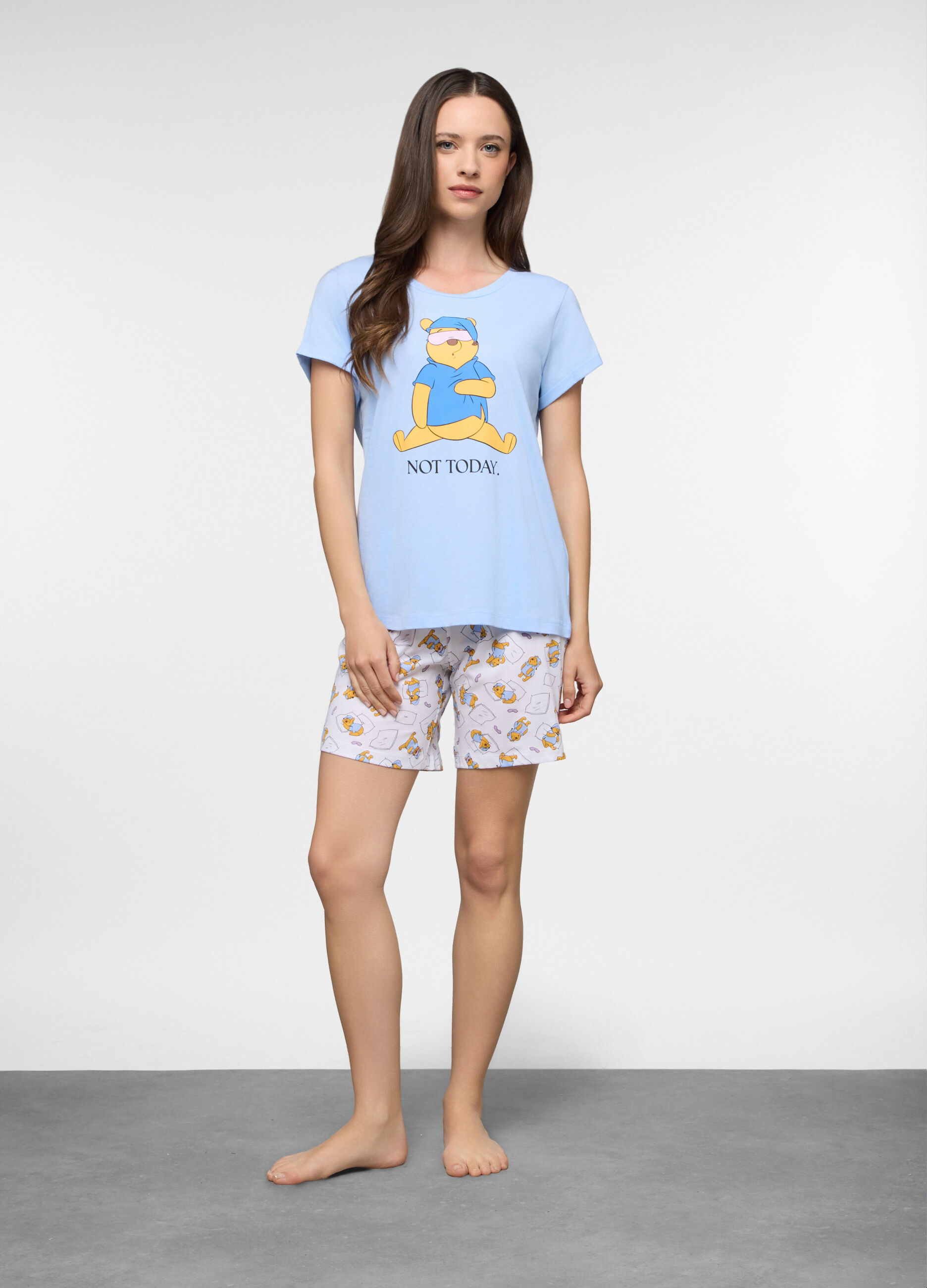 Set pigiama corto Disney in jersey di puro cotone donna_0