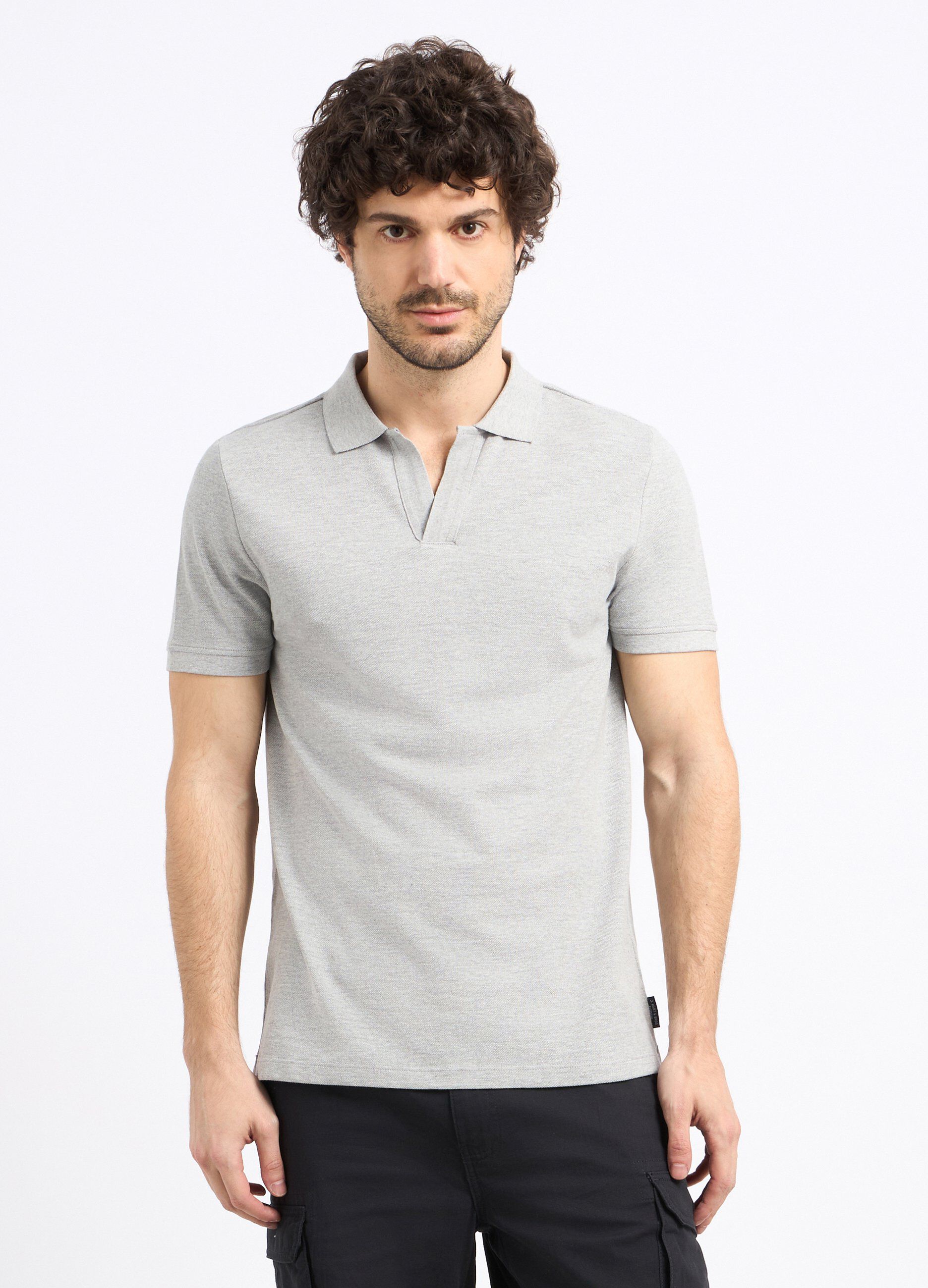Polo in cotone piquet uomo_0
