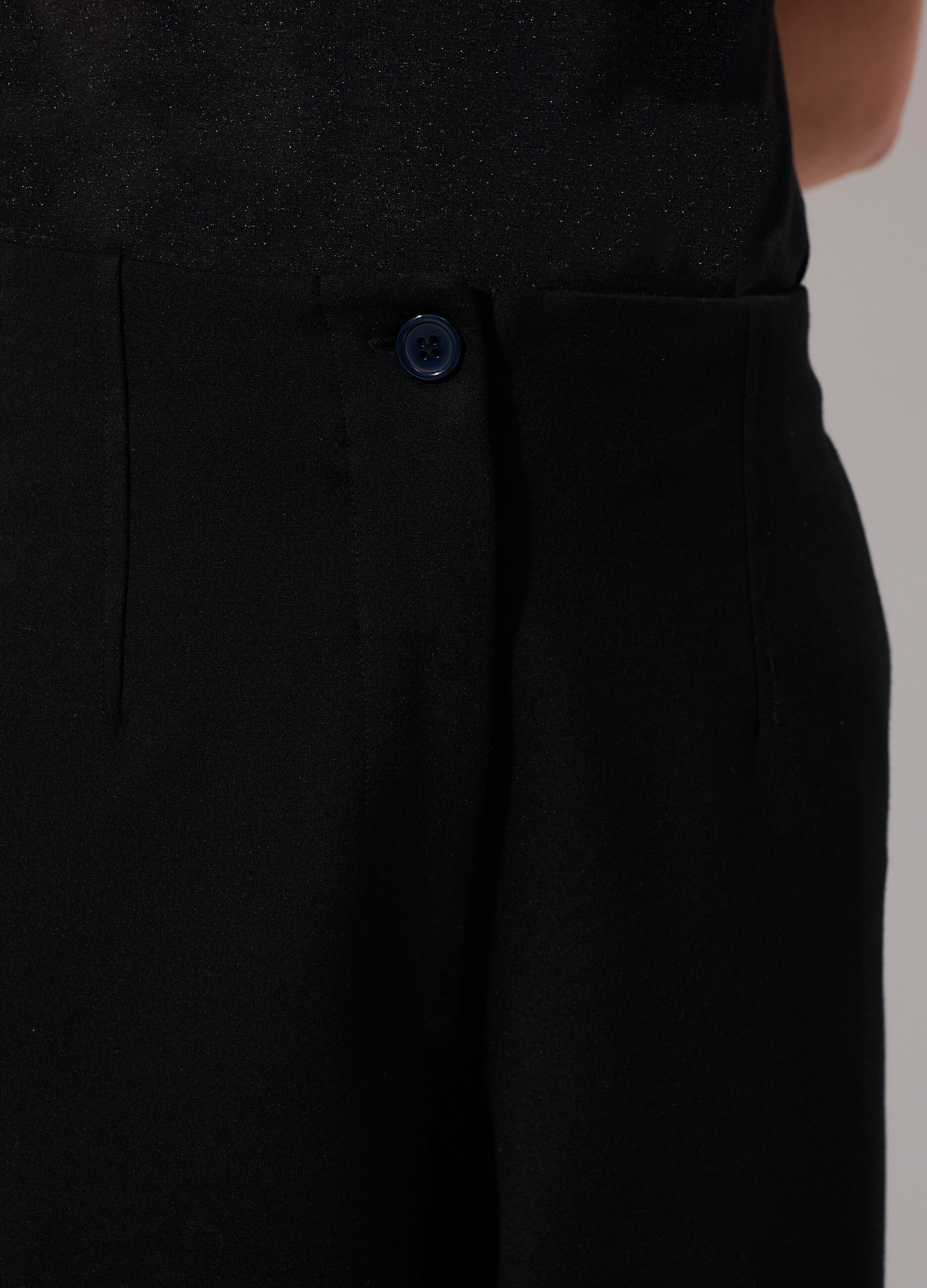 Pantalone balloon in punto milano donna_3