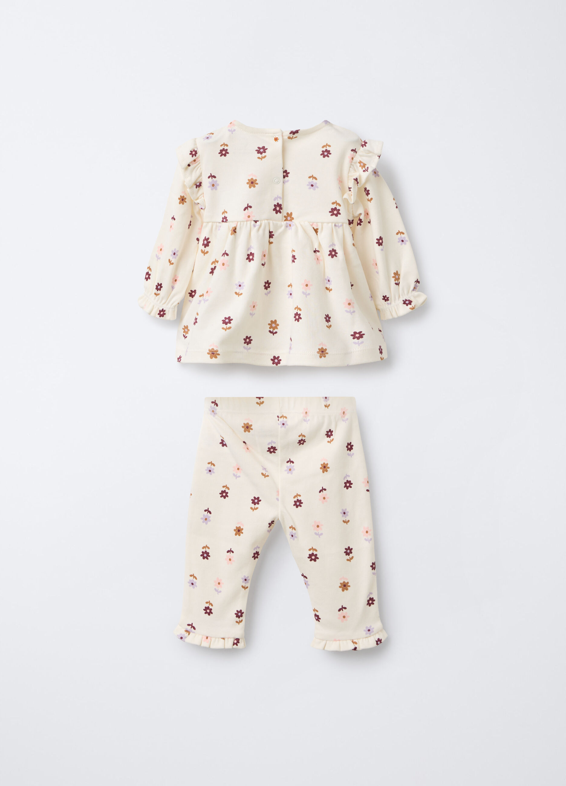 Jogging set in interlock di puro cotone neonata_1