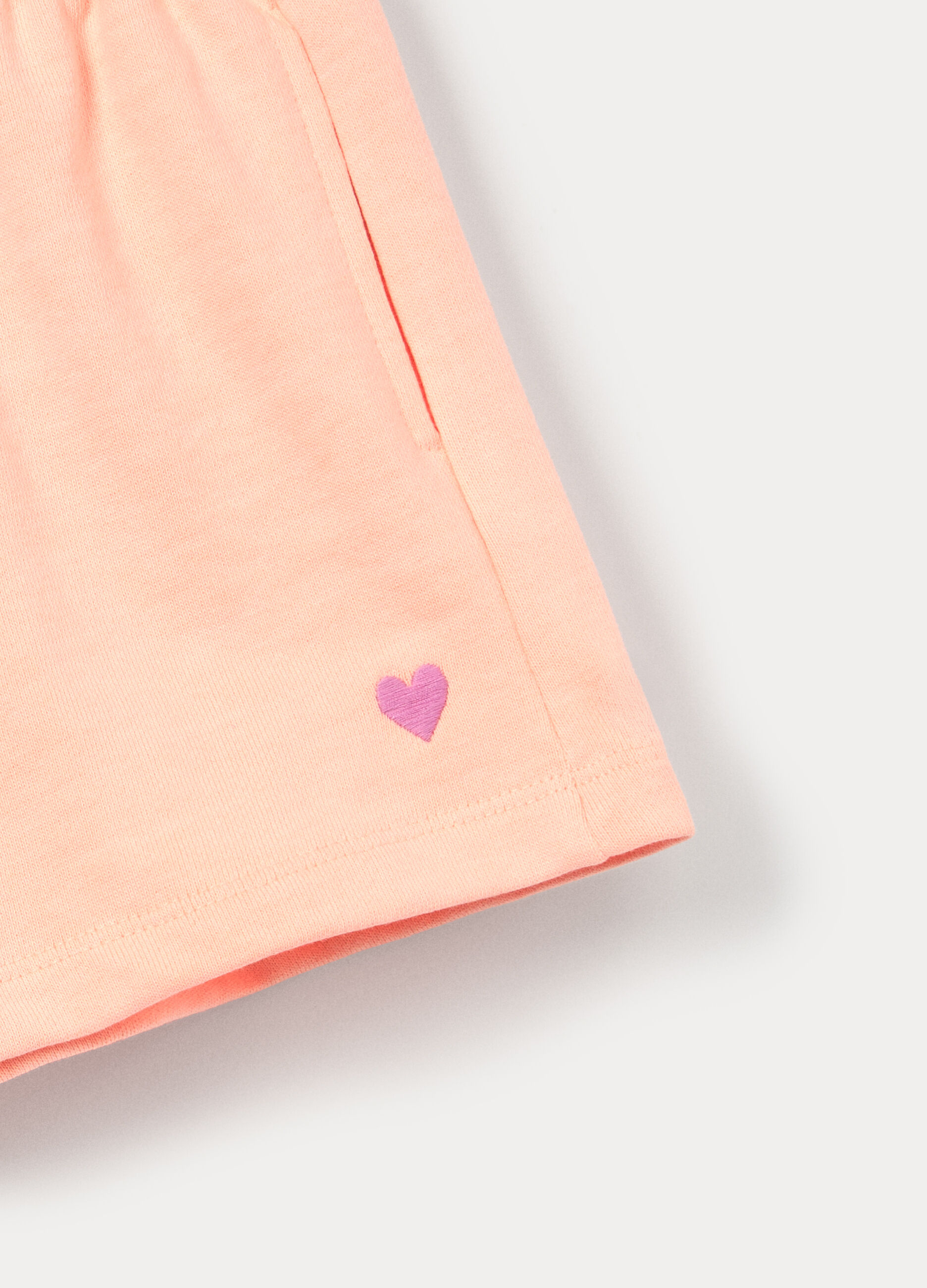 Shorts in french terry misto cotone bambina_2