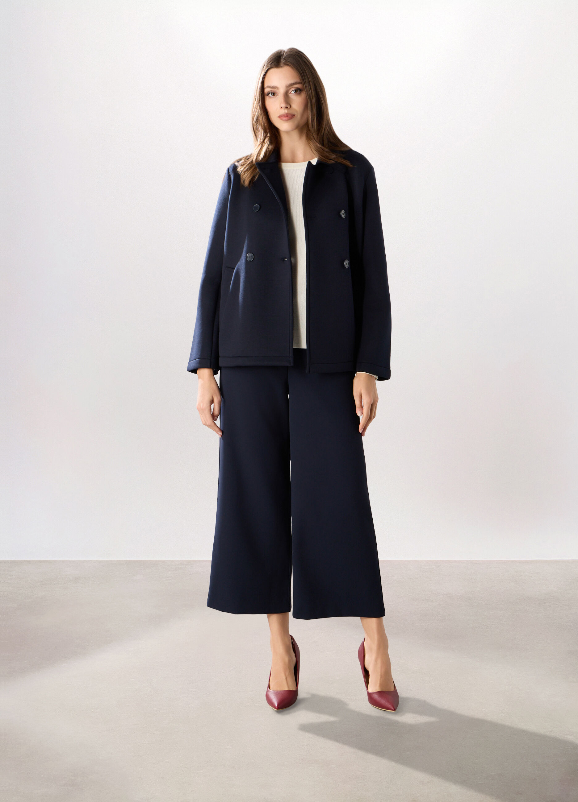 Cappotto corto in doppiopetto donna_0
