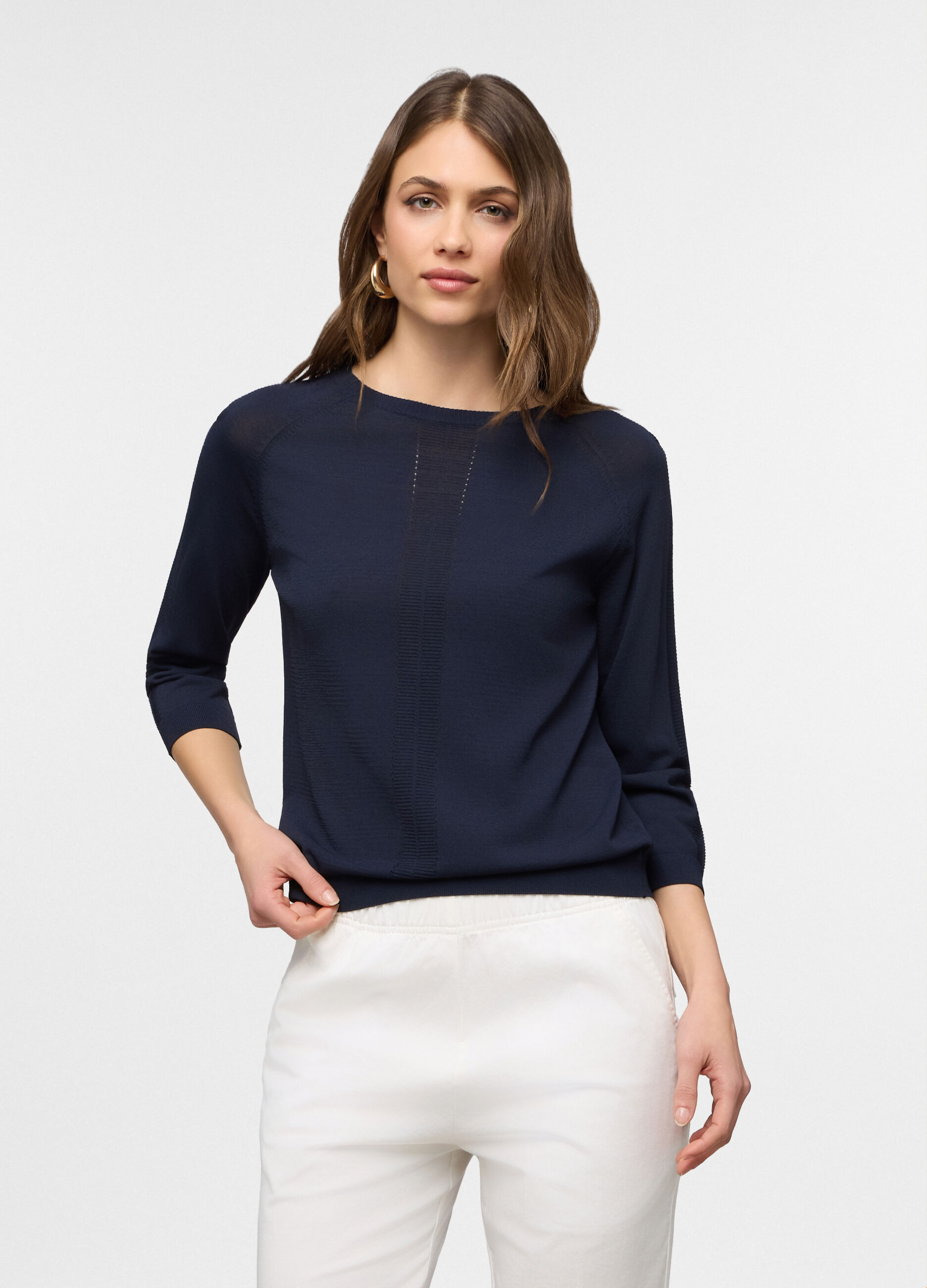 Maglia girocollo operata donna_0