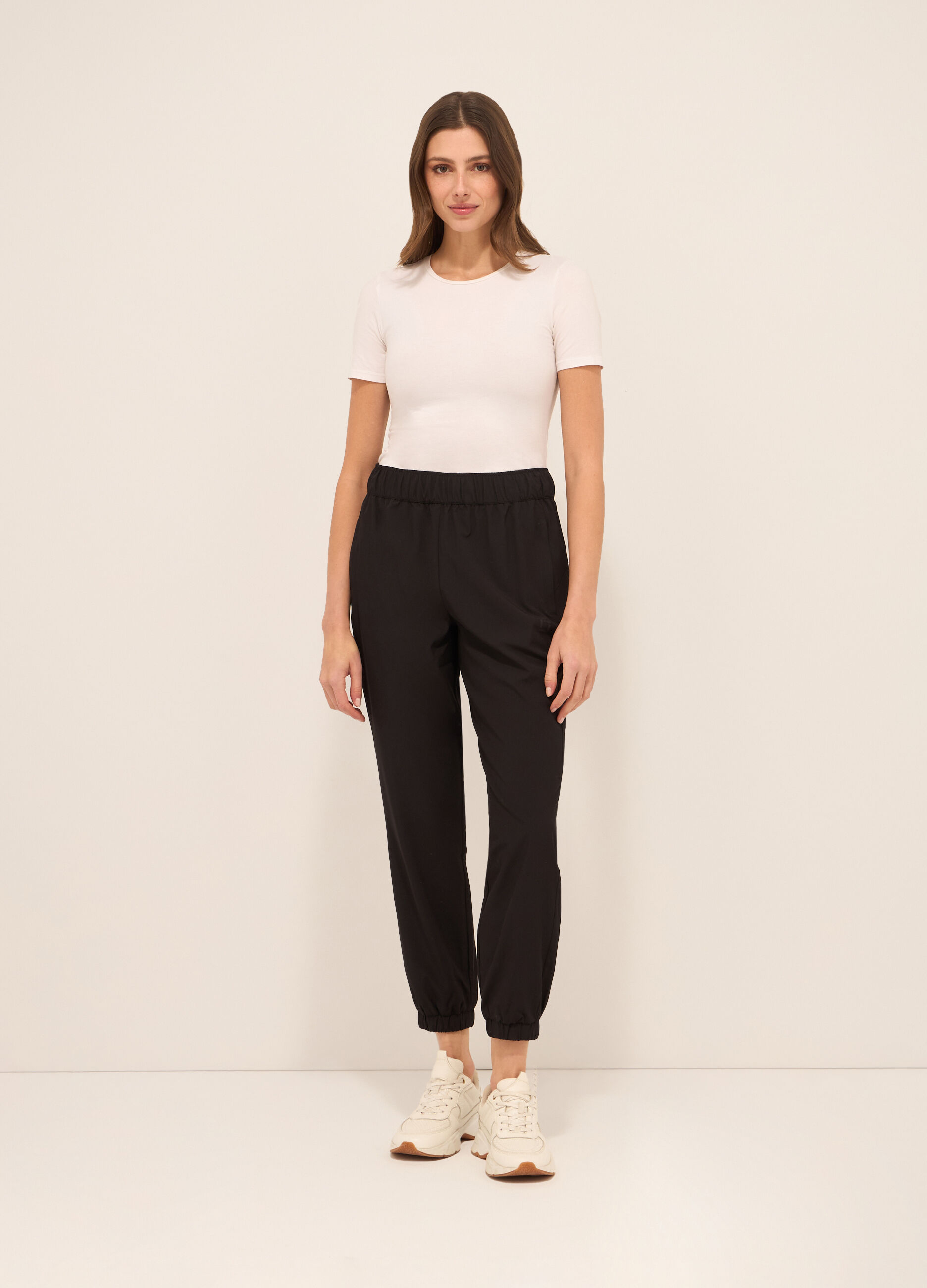 Jogger in tessuto stretch donna_0