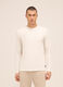 Maglia girocollo a maniche lunghe in cotone stretch uomo_0