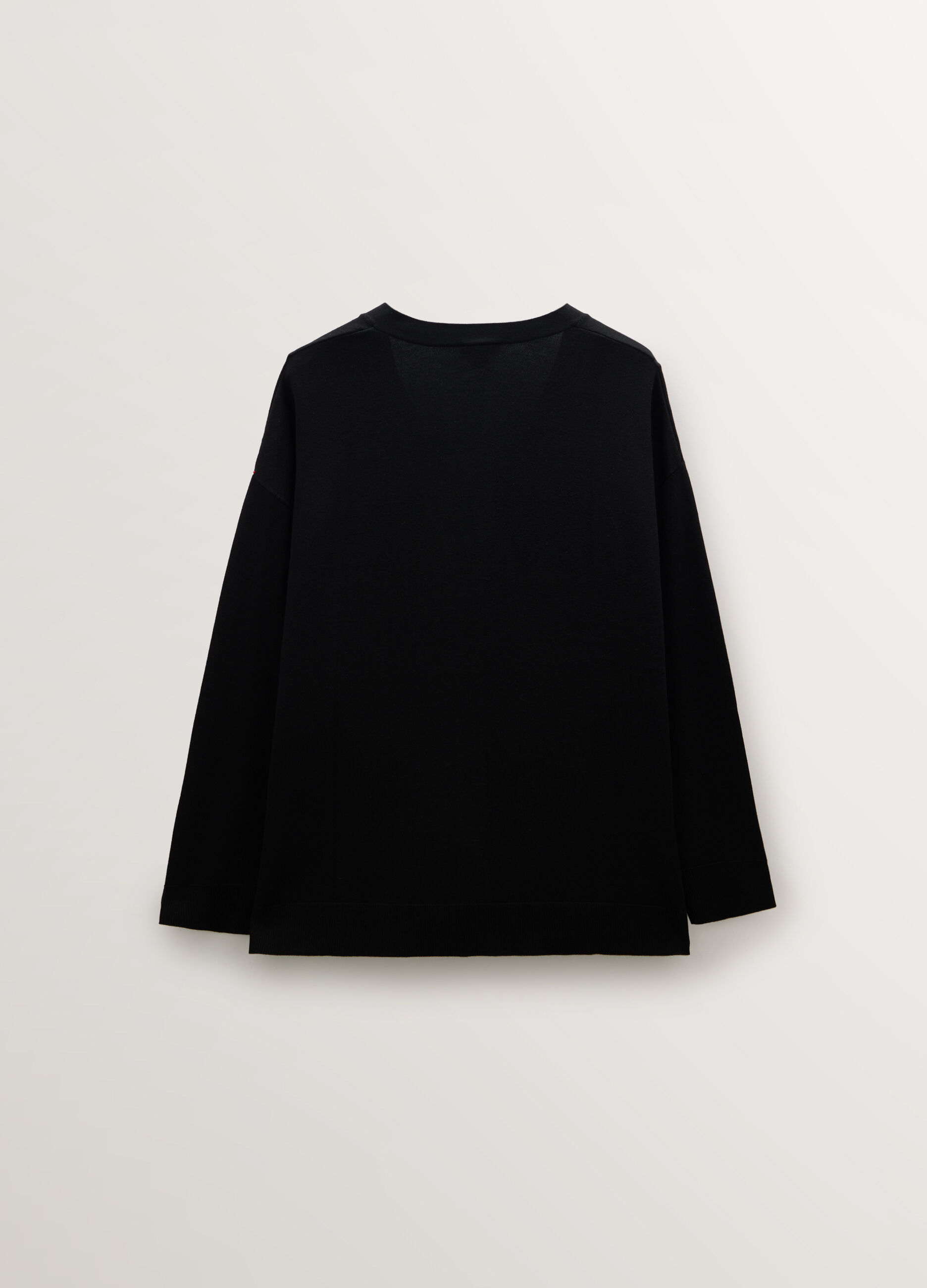 Cardigan con scollo a V in maglia rasata donna curvy_1