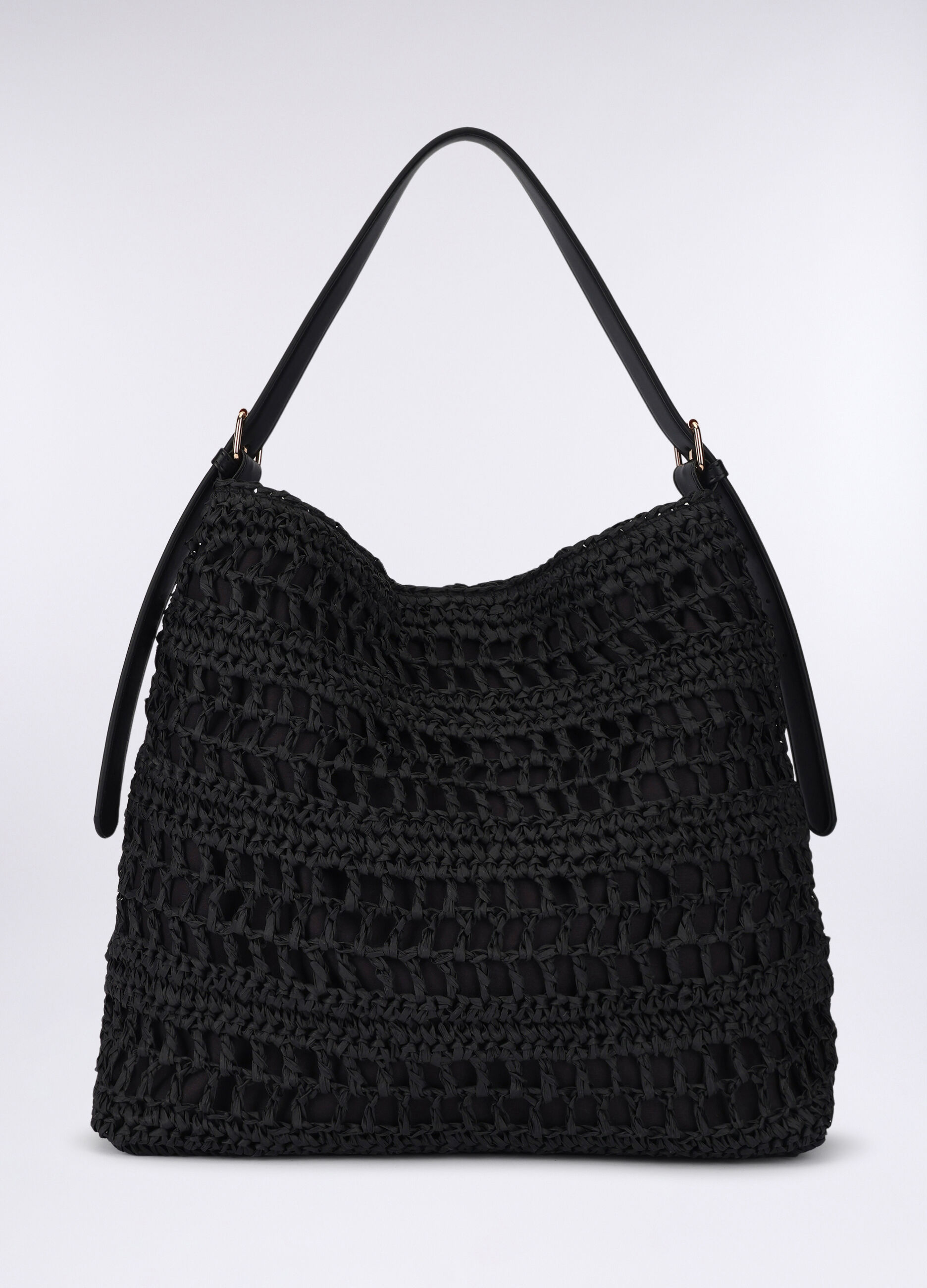 Borsa a spalla in carta tessile donna_0