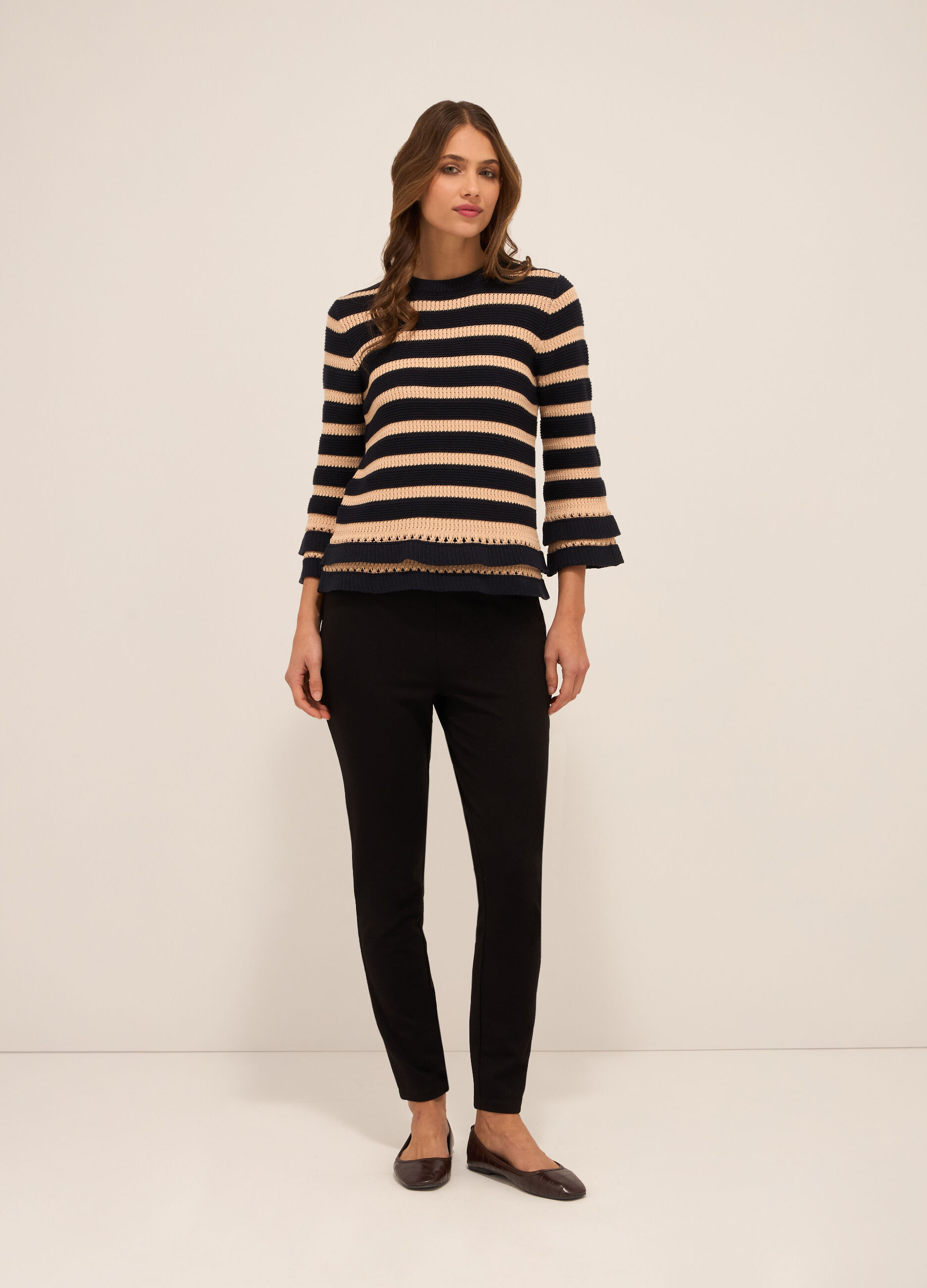 Leggings in punto milano donna_0
