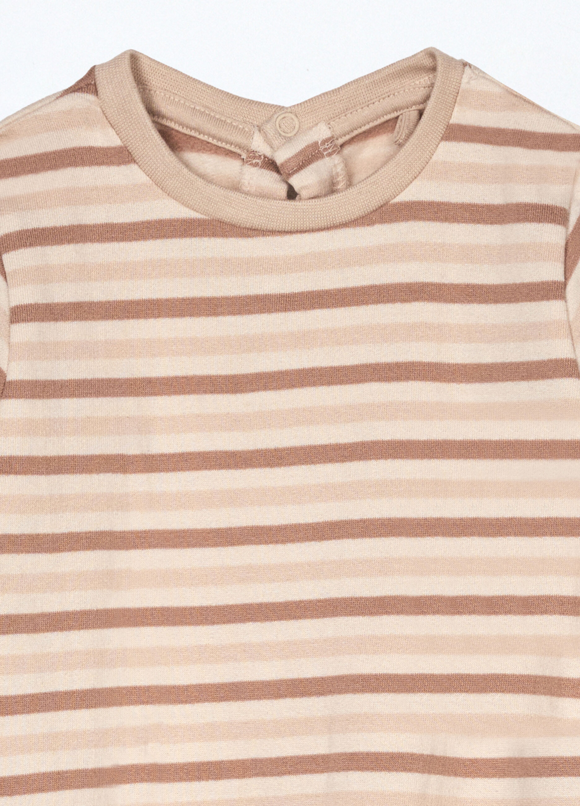 Pack 2 pigiami interi in puro cotone fleece neonato_3