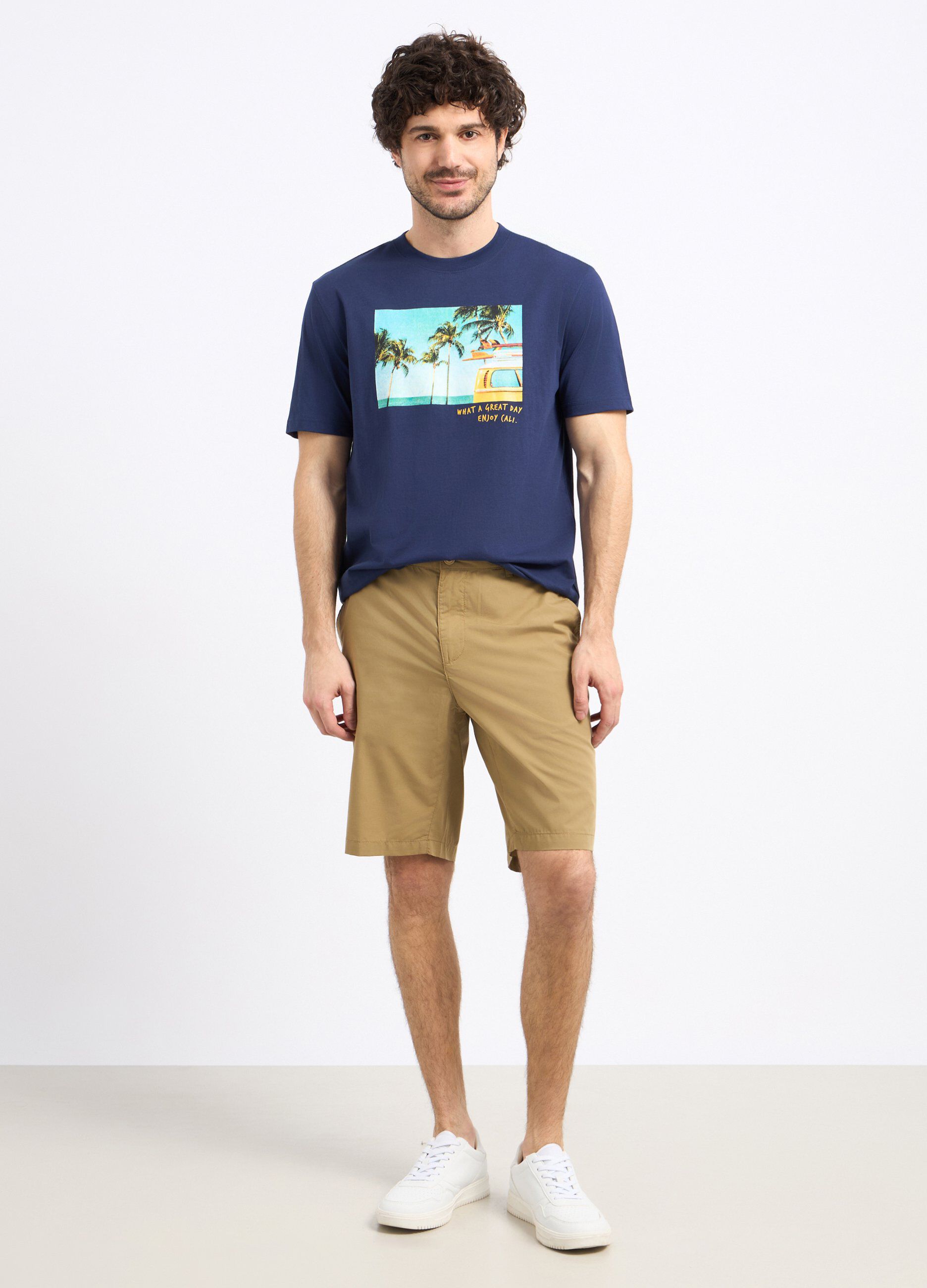 Bermuda in misto cotone uomo_0