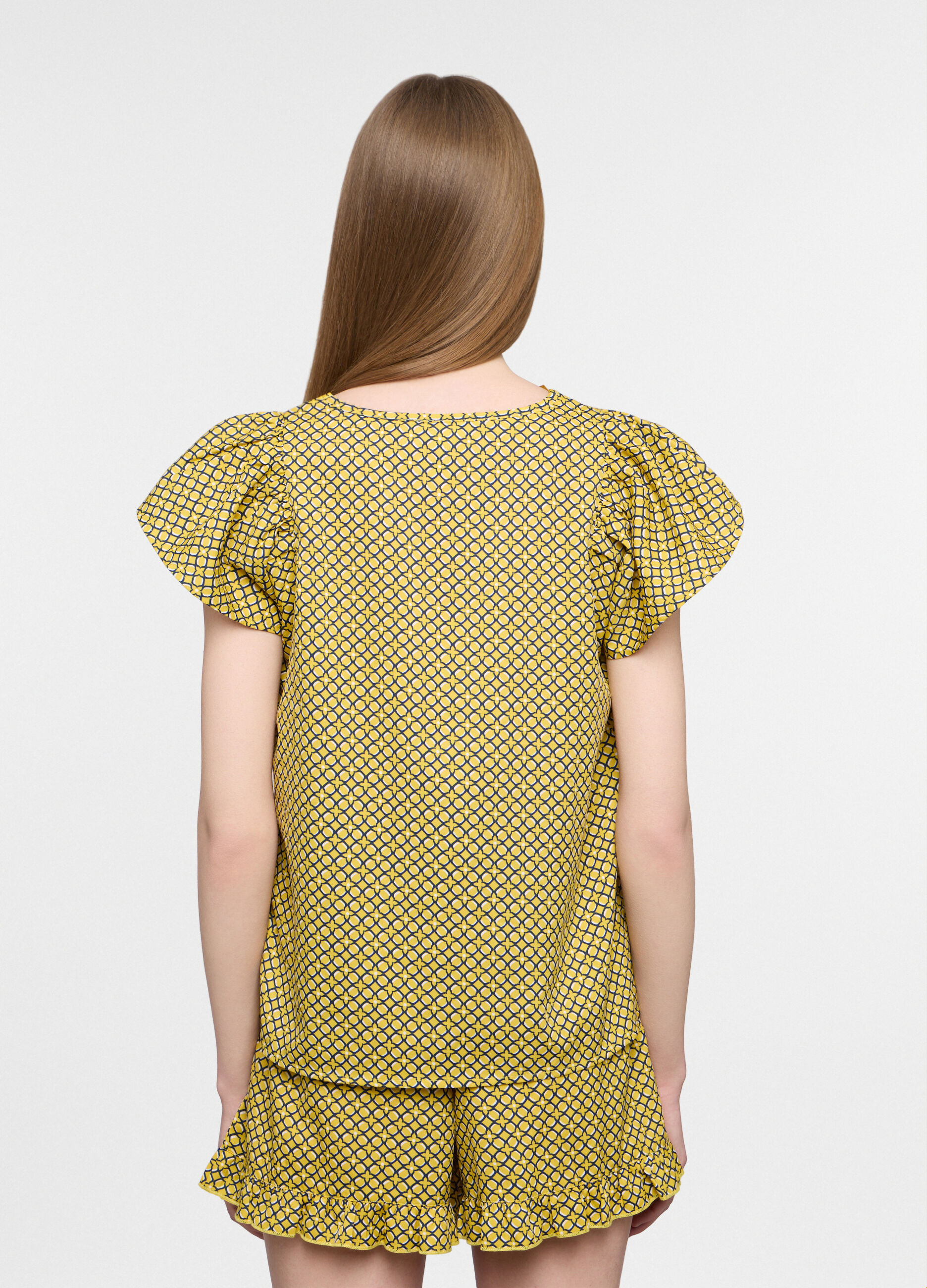 Camicia fit regular a girocollo donna_1