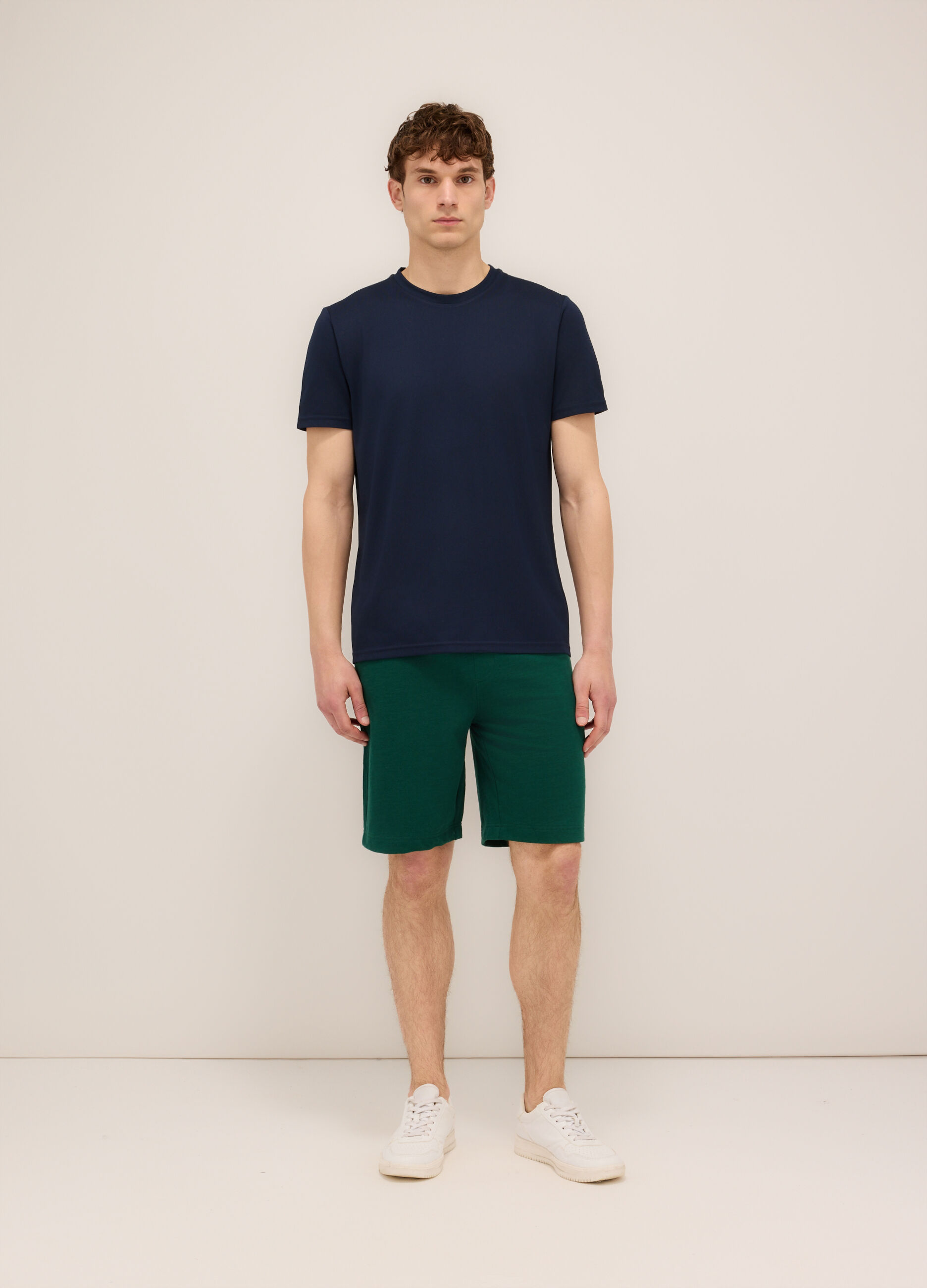 Pantaloncini in felpa di cotone uomo_0