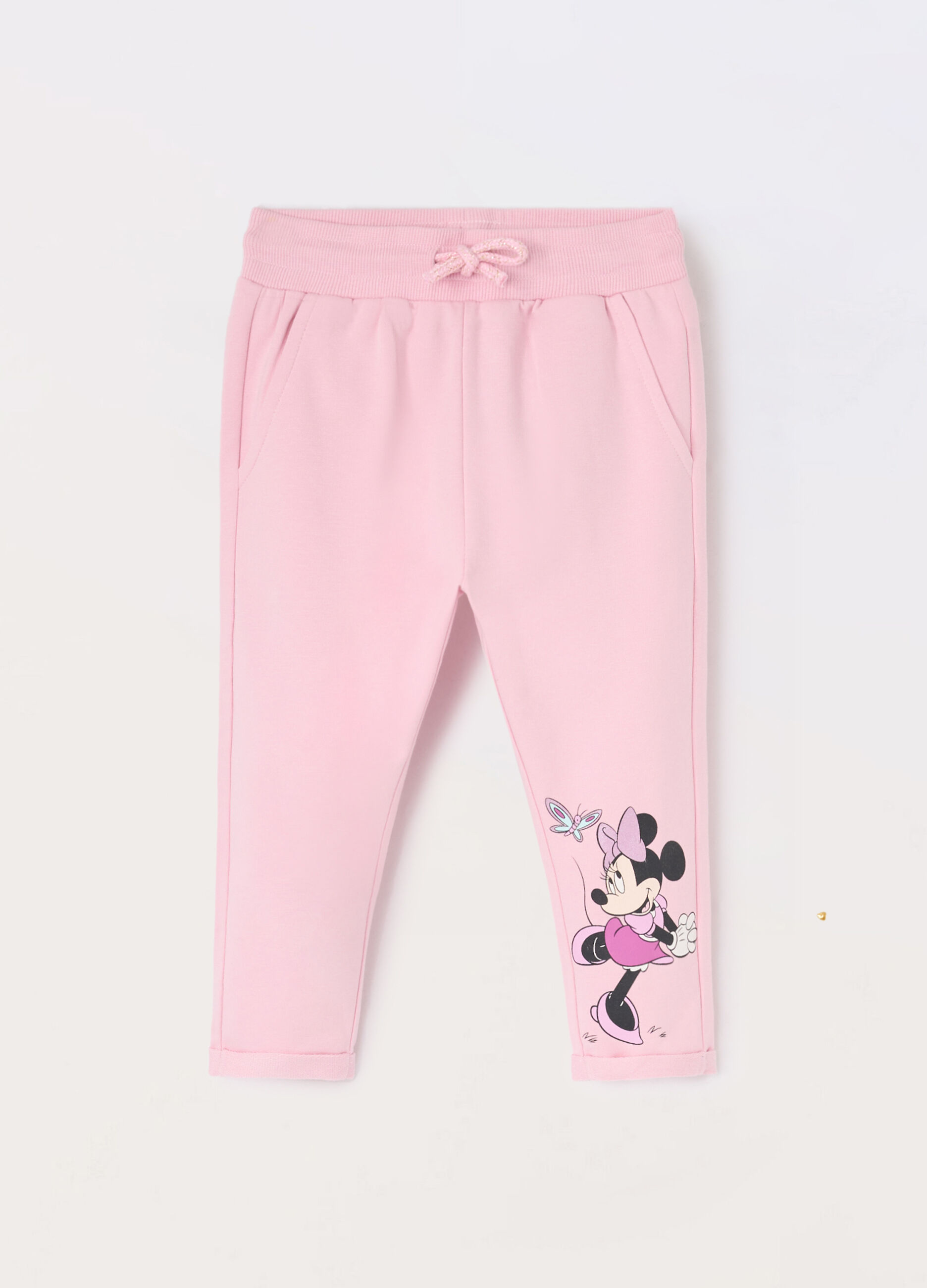 Jogger in french terry di cotone stretch neonata_0