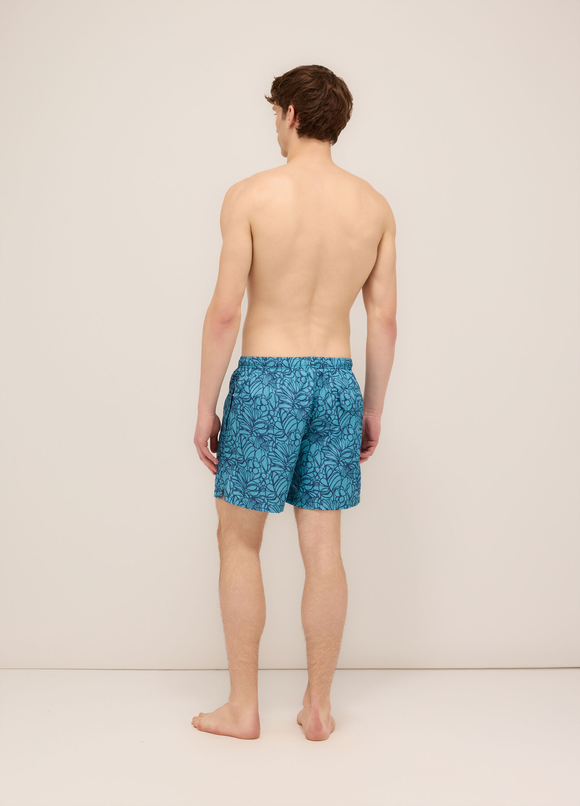 Boxer mare con stampa uomo_1