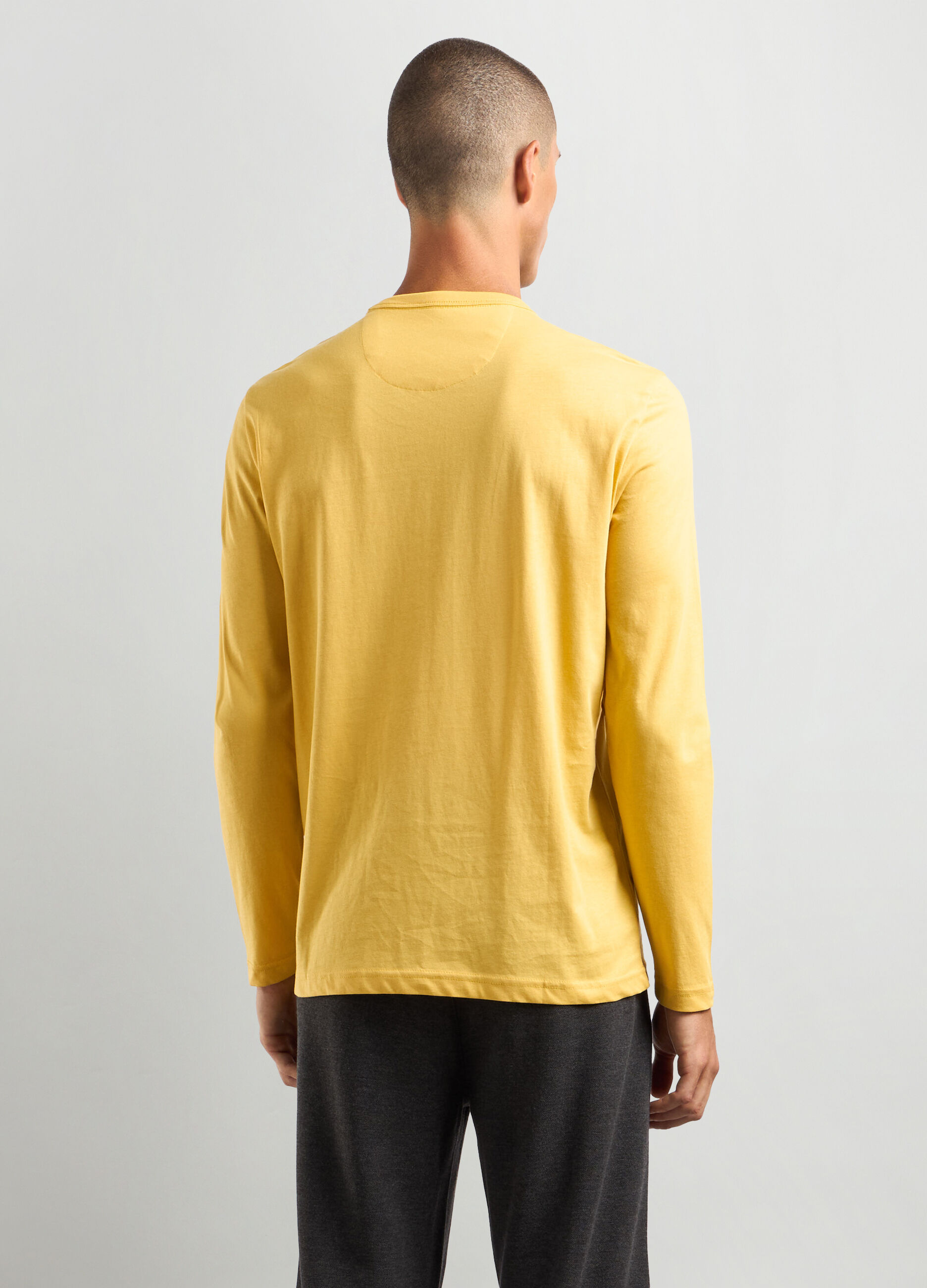 T-shirt girocollo in puro cotone uomo_1