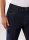 Jeans 5 tasche slim in denim di cotone uomo_3