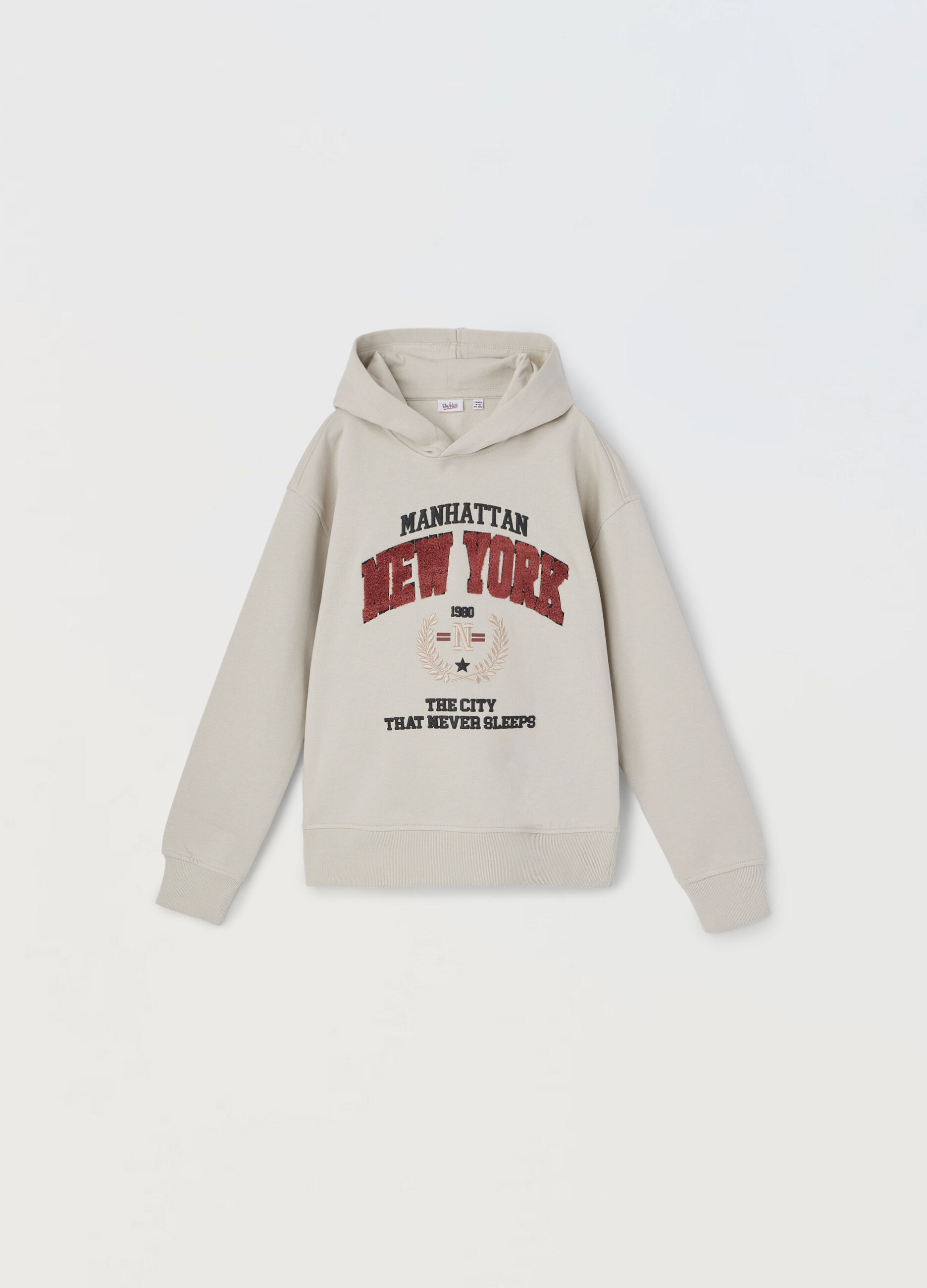 Felpa con cappuccio in misto cotone ragazzo_0