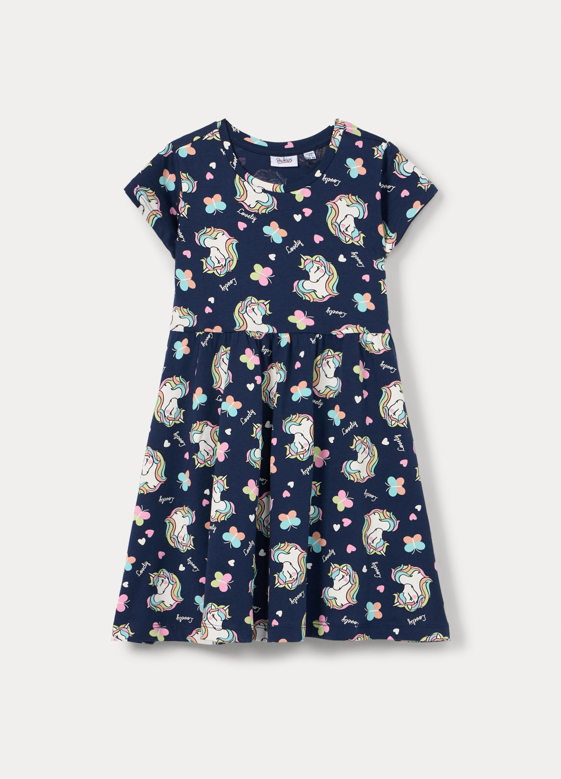 Vestito in jersey di puro cotone bambina_0