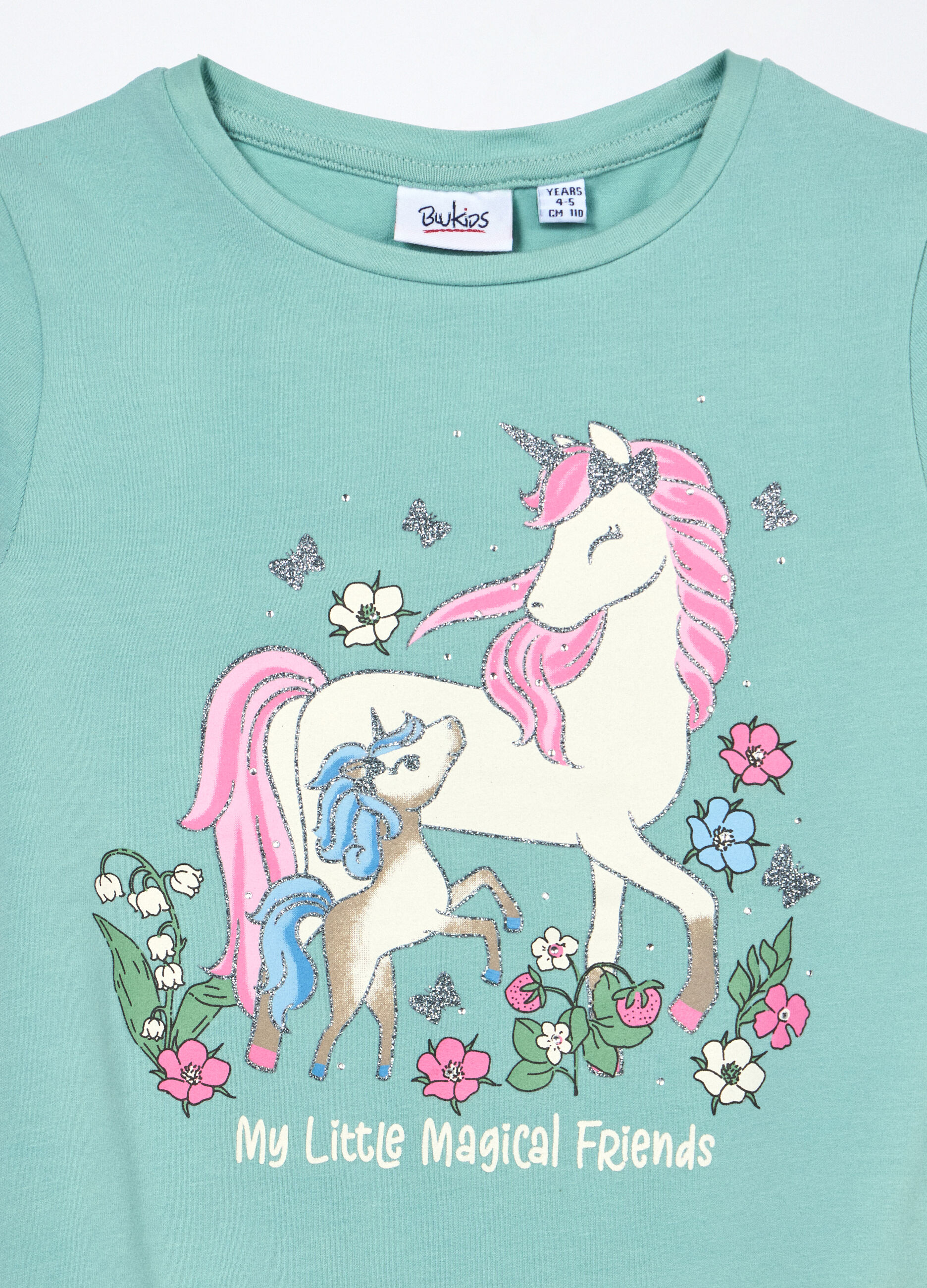 T-shirt in jersey di cotone stretch bambina_2