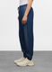 Jogger fit straight in Lyocell con vita e fondi elasticati donna_1