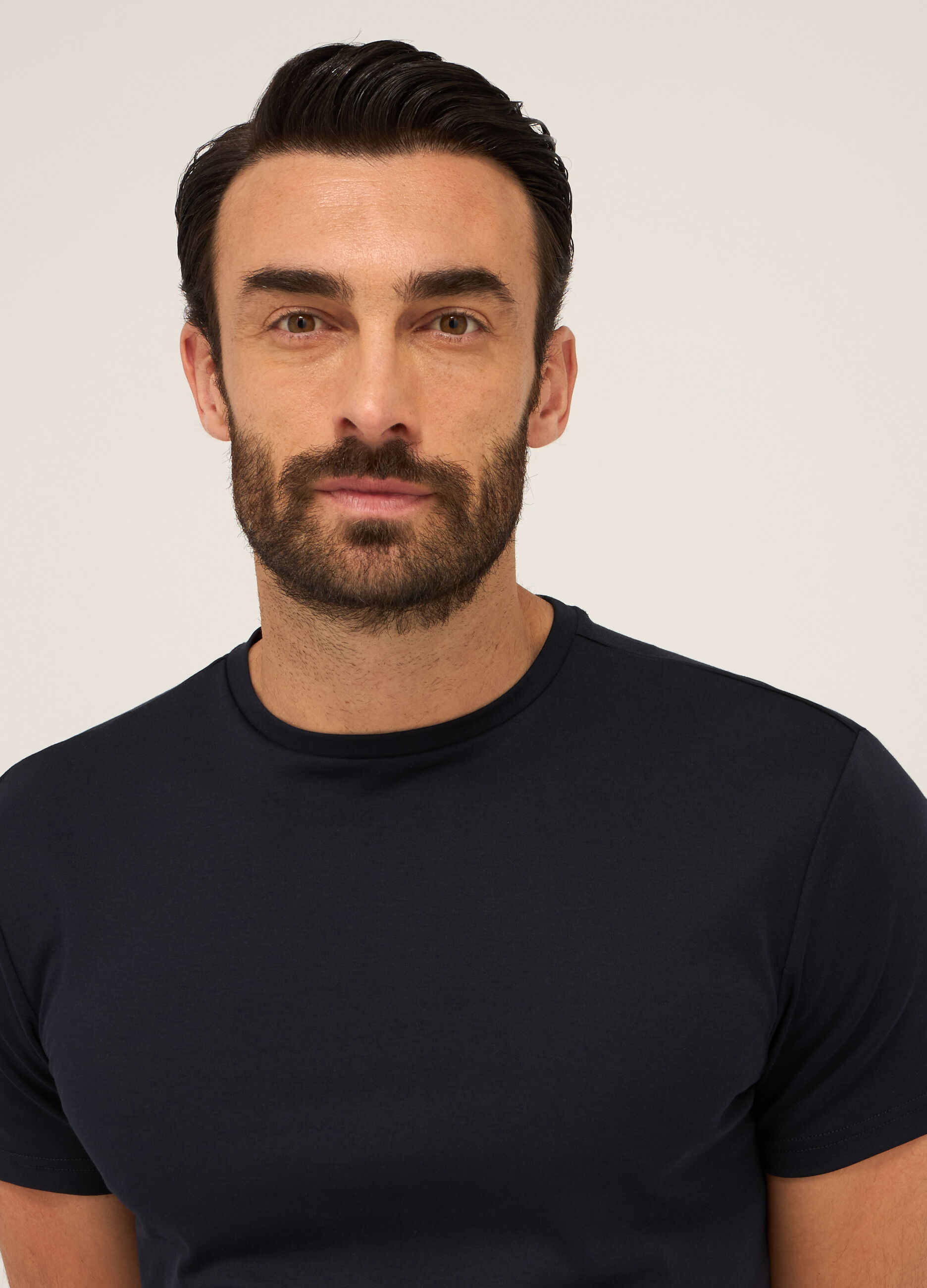 T-shirt girocollo in puro cotone uomo_2