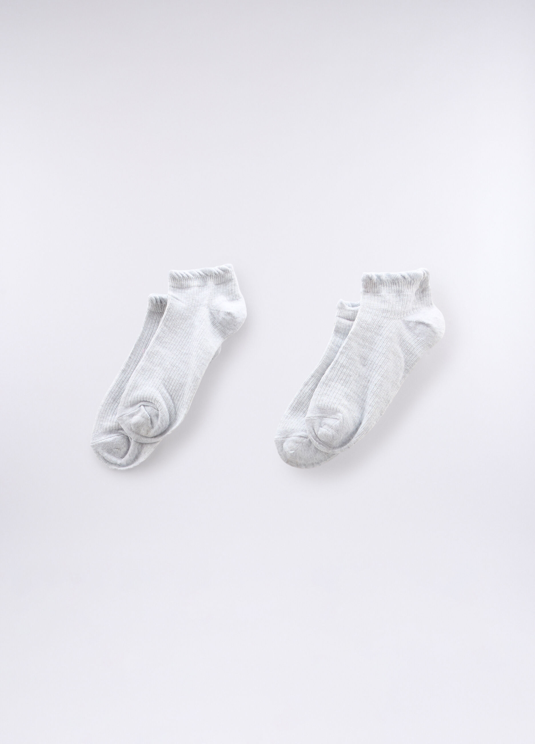 Pack 2 calze corte in cotone stretch donna_0