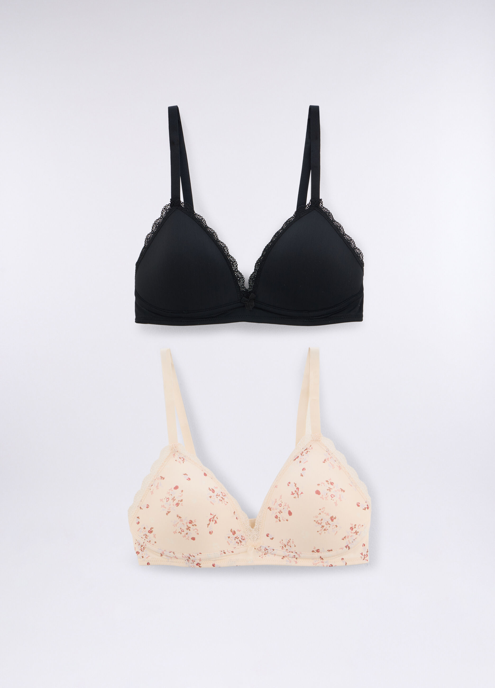 Pack 2 reggiseni a triangolo imbottiti in microfibra donna_0