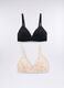 Pack 2 reggiseni a triangolo imbottiti in microfibra donna_0