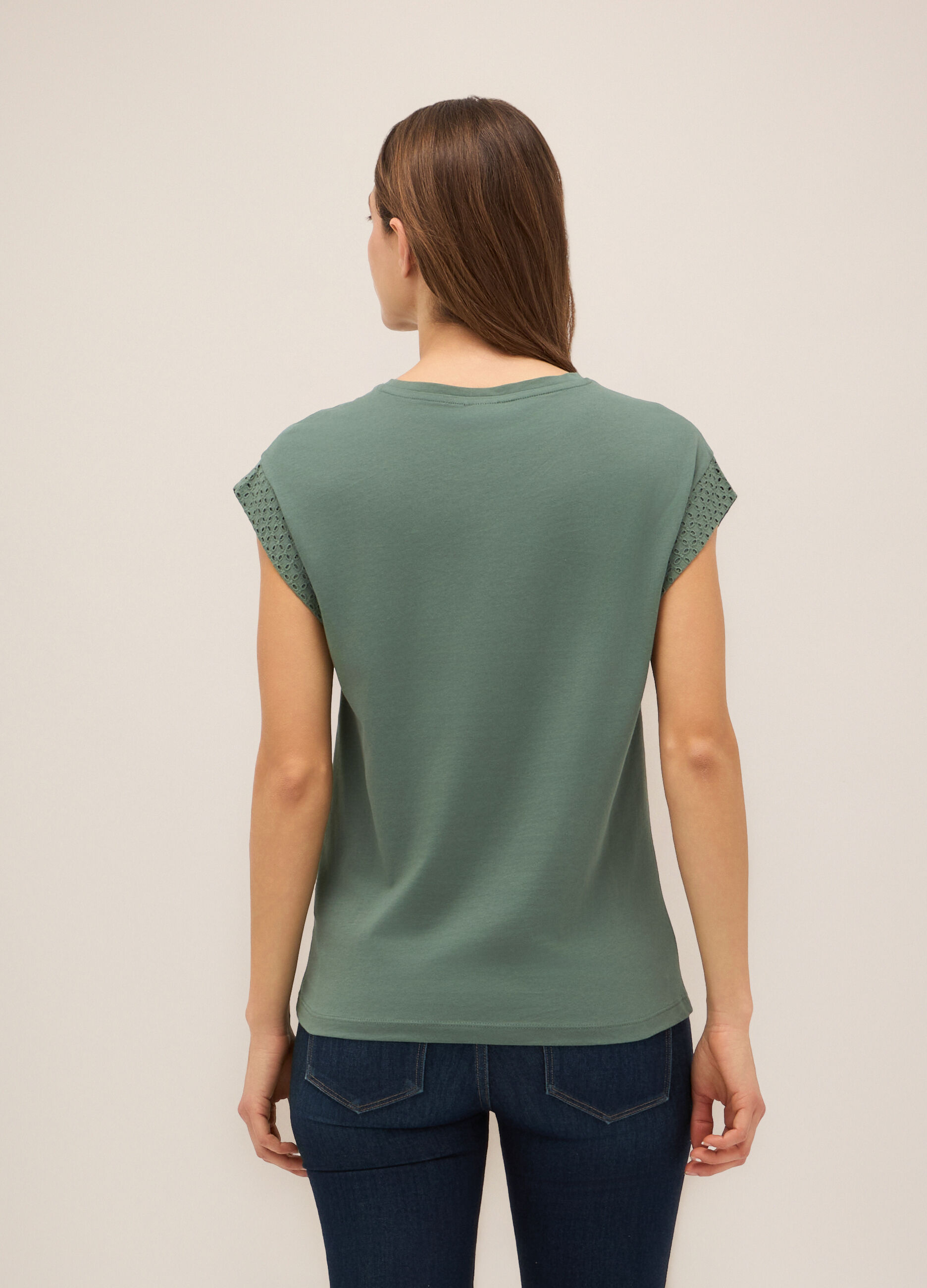 T-shirt in puro cotone donna_1