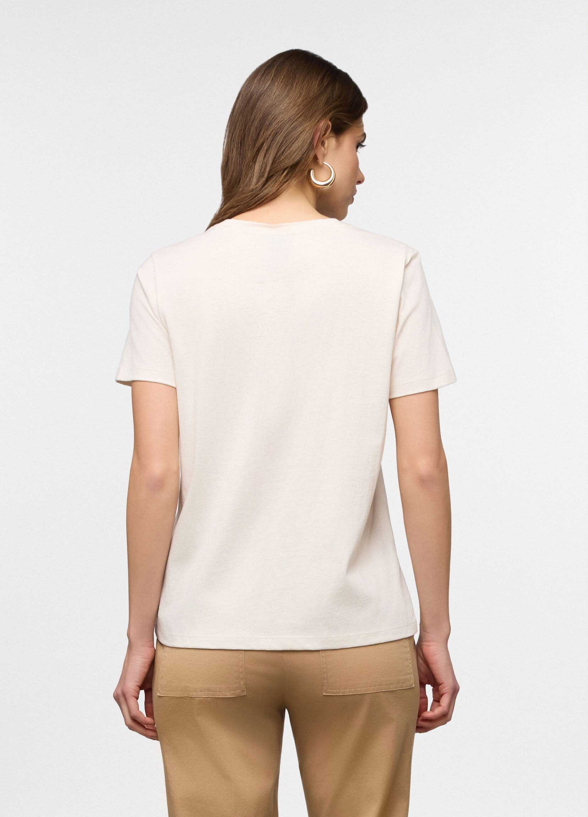T-shirt girocollo donna_1