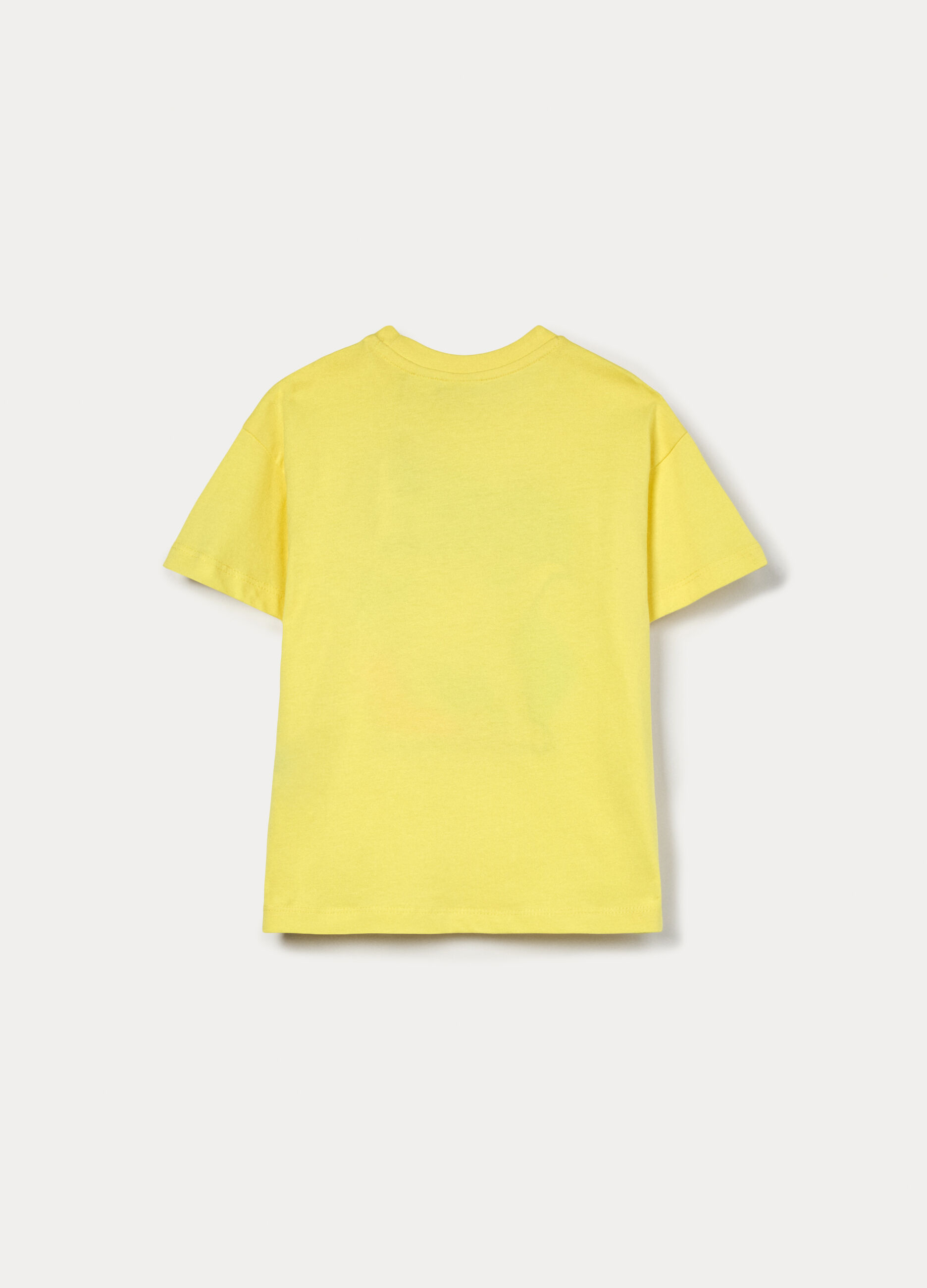 T-shirt con stampa in jersey di puro cotone bambino_1