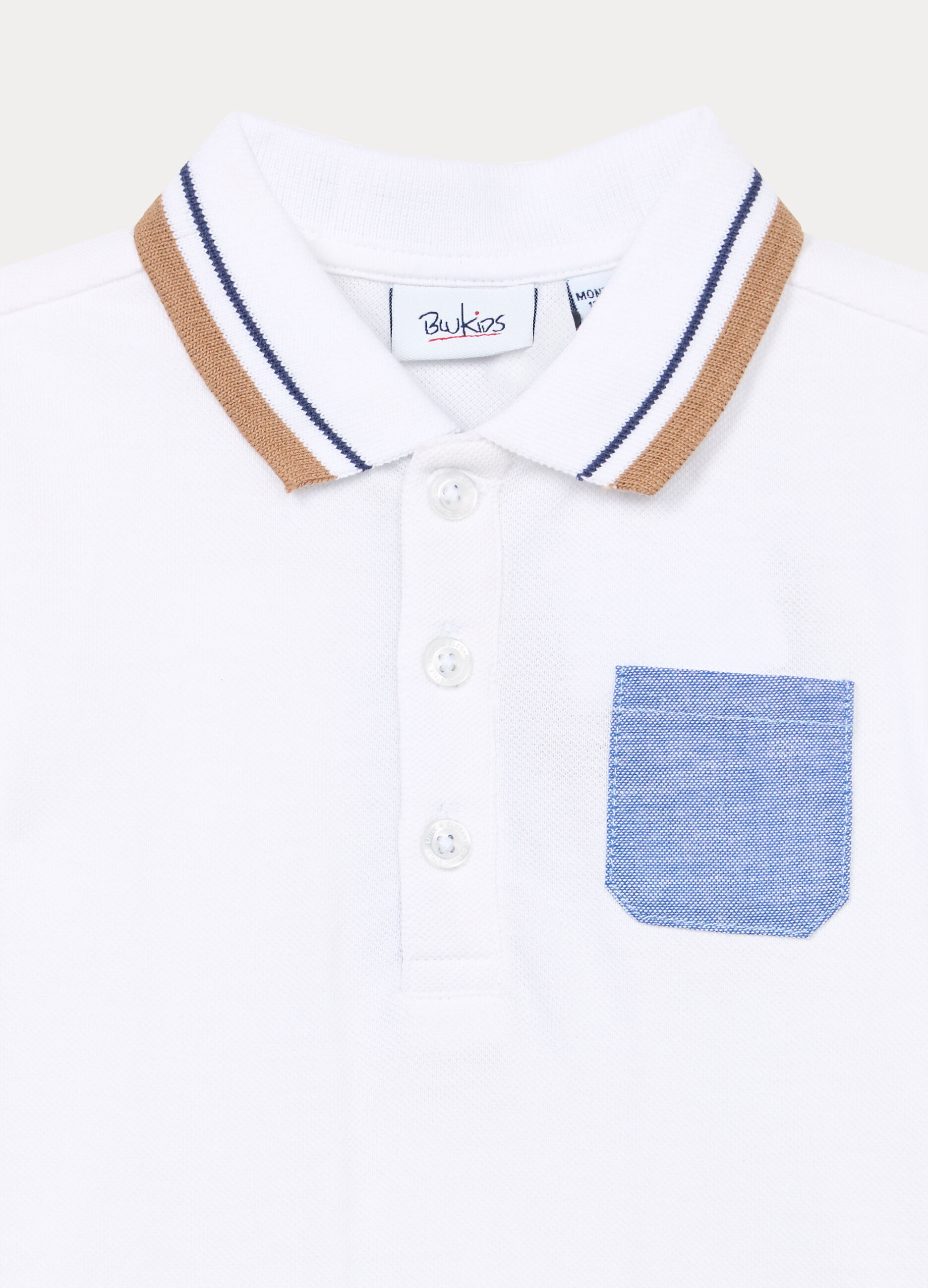 Polo in puro cotone Piquet bimbo_2